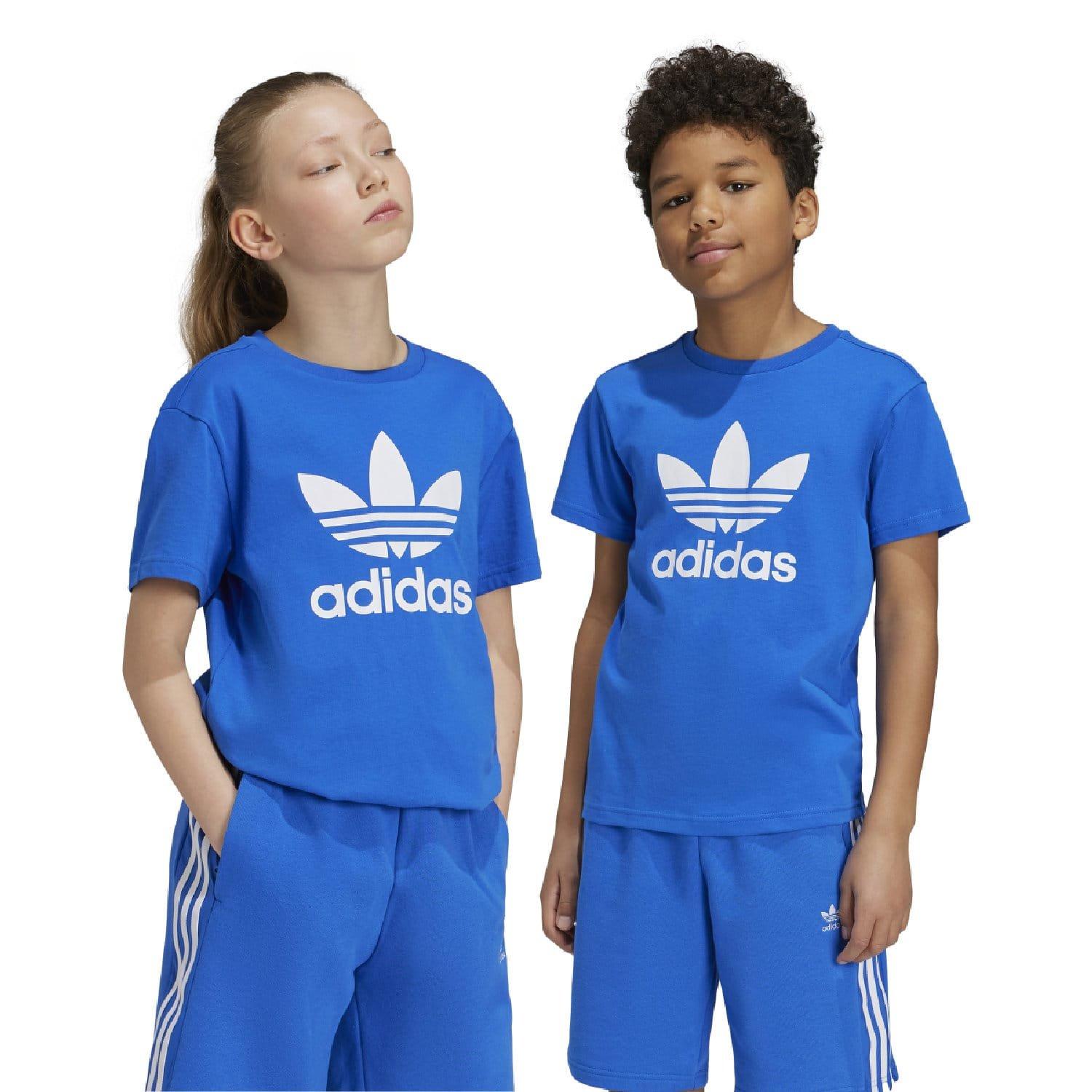 Blue - adidas Originals - Adicolor Trefoil Short Sleeve T-Shirt - 1