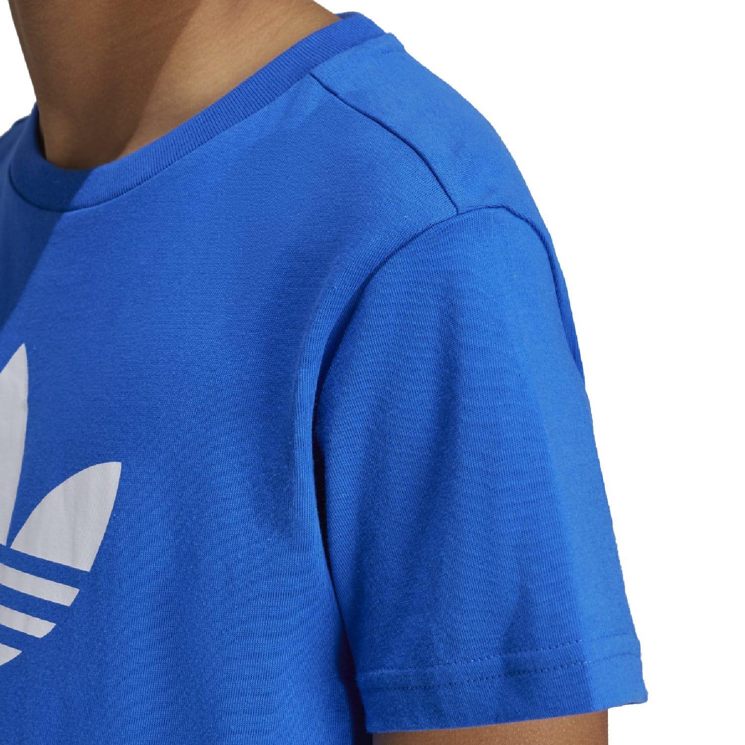 Blue - adidas Originals - Adicolor Trefoil Short Sleeve T-Shirt - 3