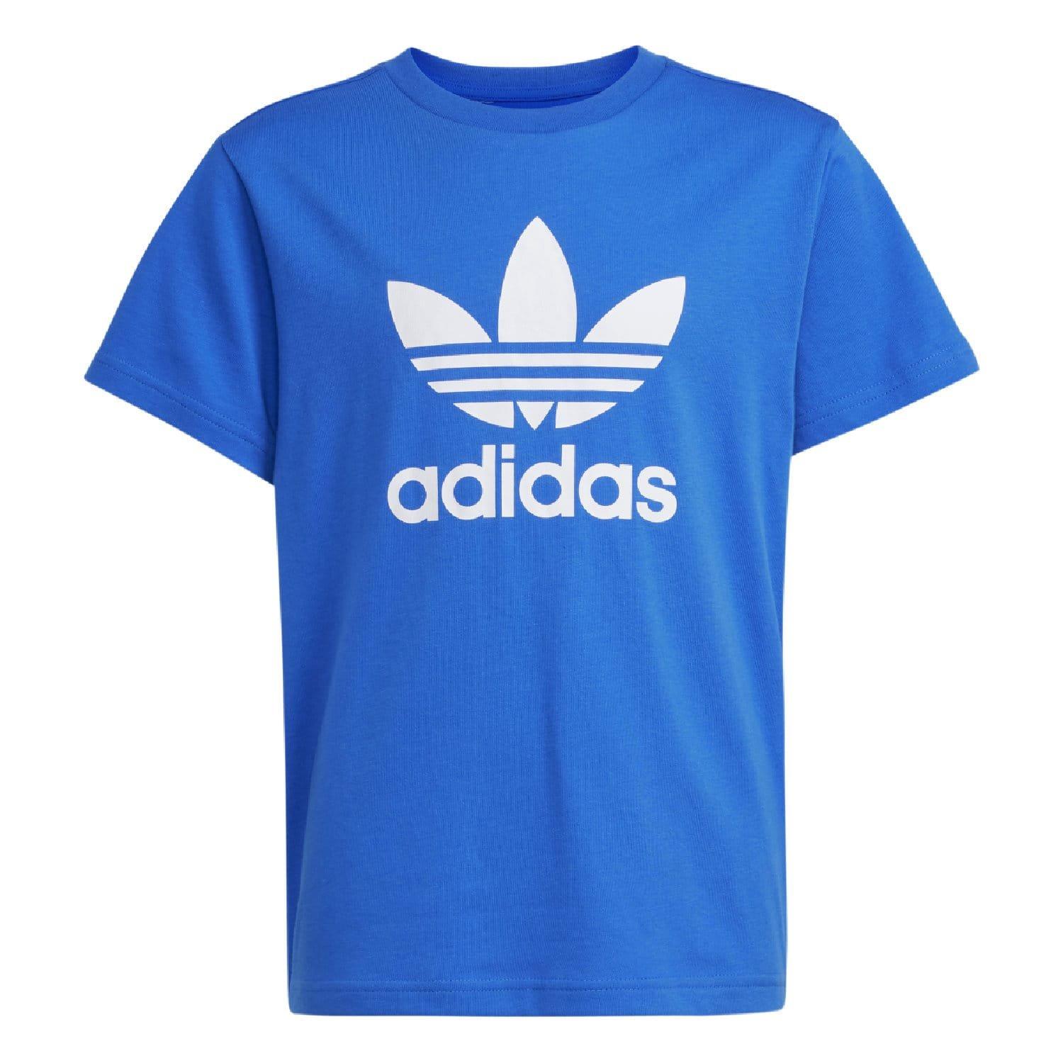 Blue - adidas Originals - Adicolor Trefoil Short Sleeve T-Shirt - 5