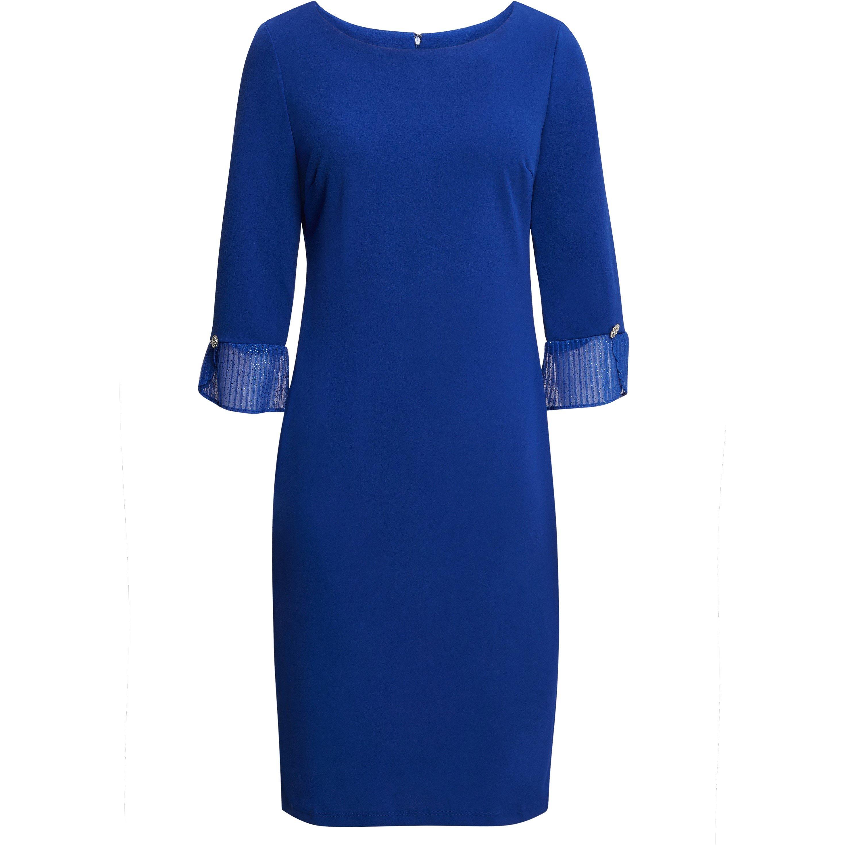 Cosmic Blue - Gina Bacconi - Kerry Short Sheath Dress - 4