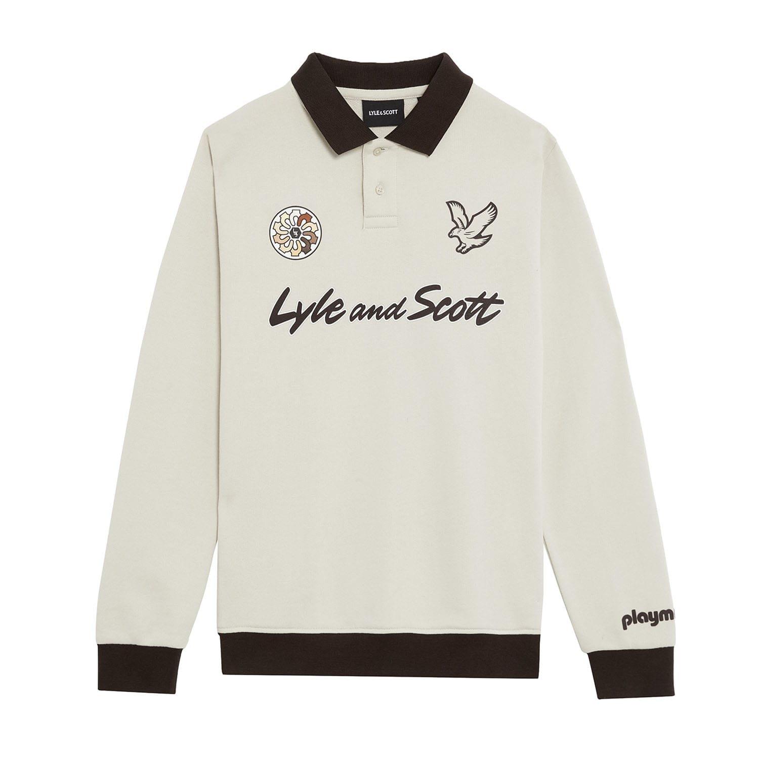 Beige - Lyle and Scott - Playmobil Collared Sweatshirt - 5