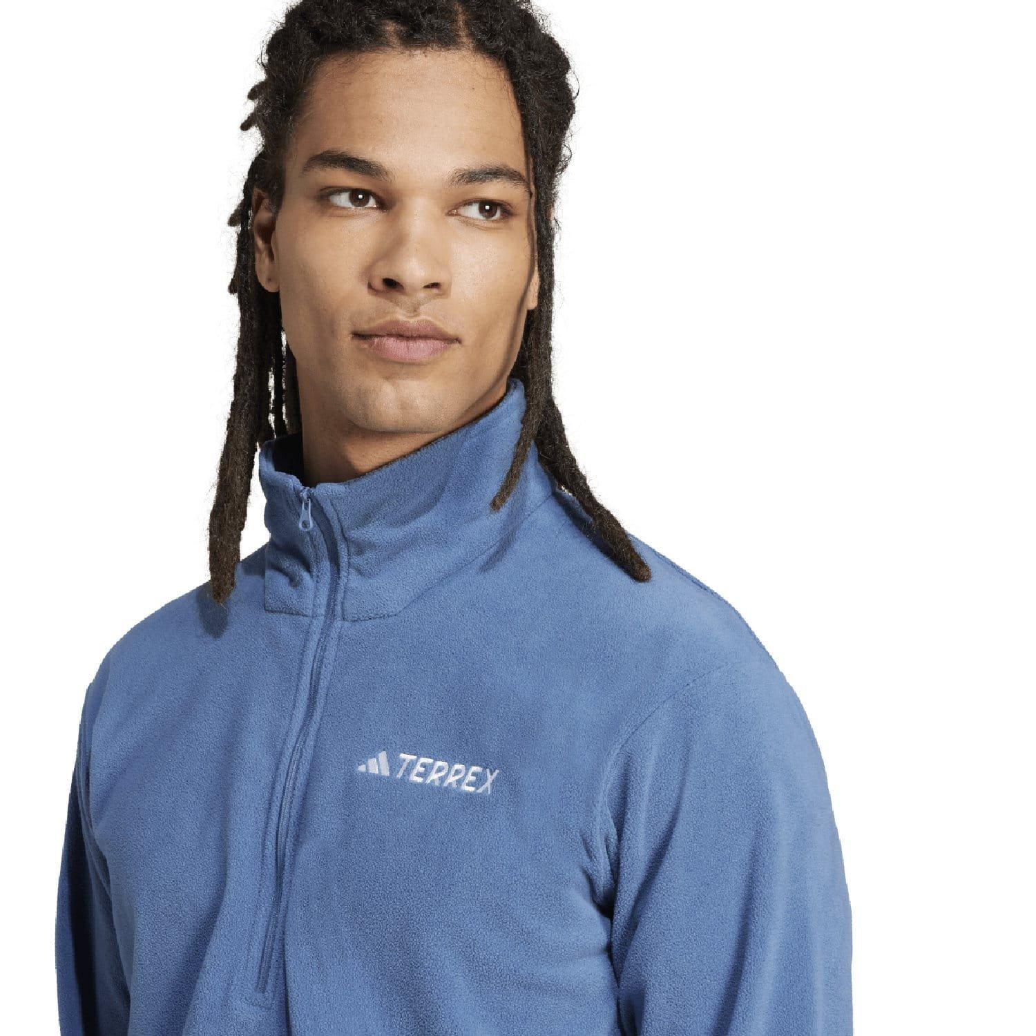 Sivo - adidas - Terrex Multi Essentials Half-Zip Fleece - 7