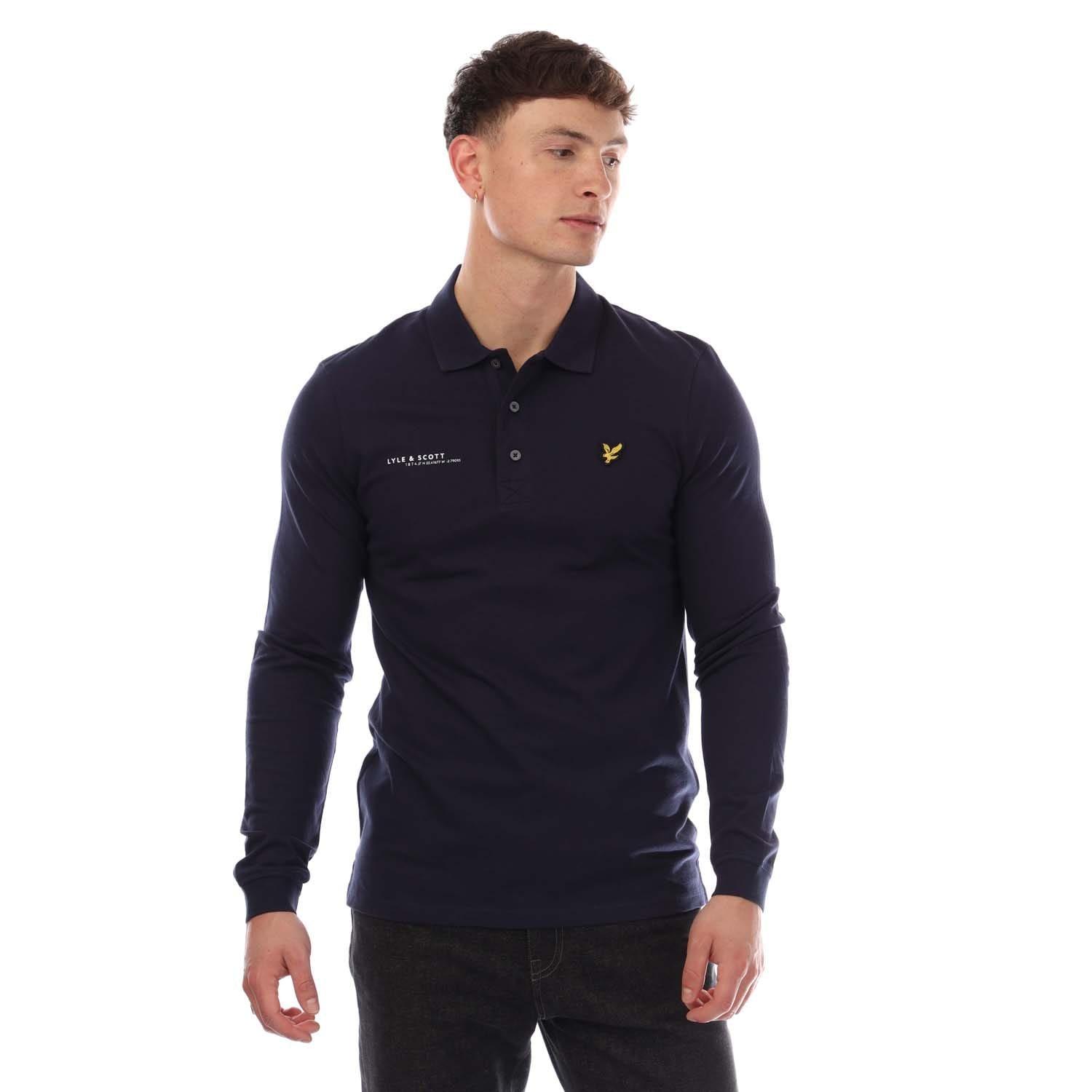 Lyle and Scott Co-Ordinate Print Long Sleeve Polo Shirt | Sports