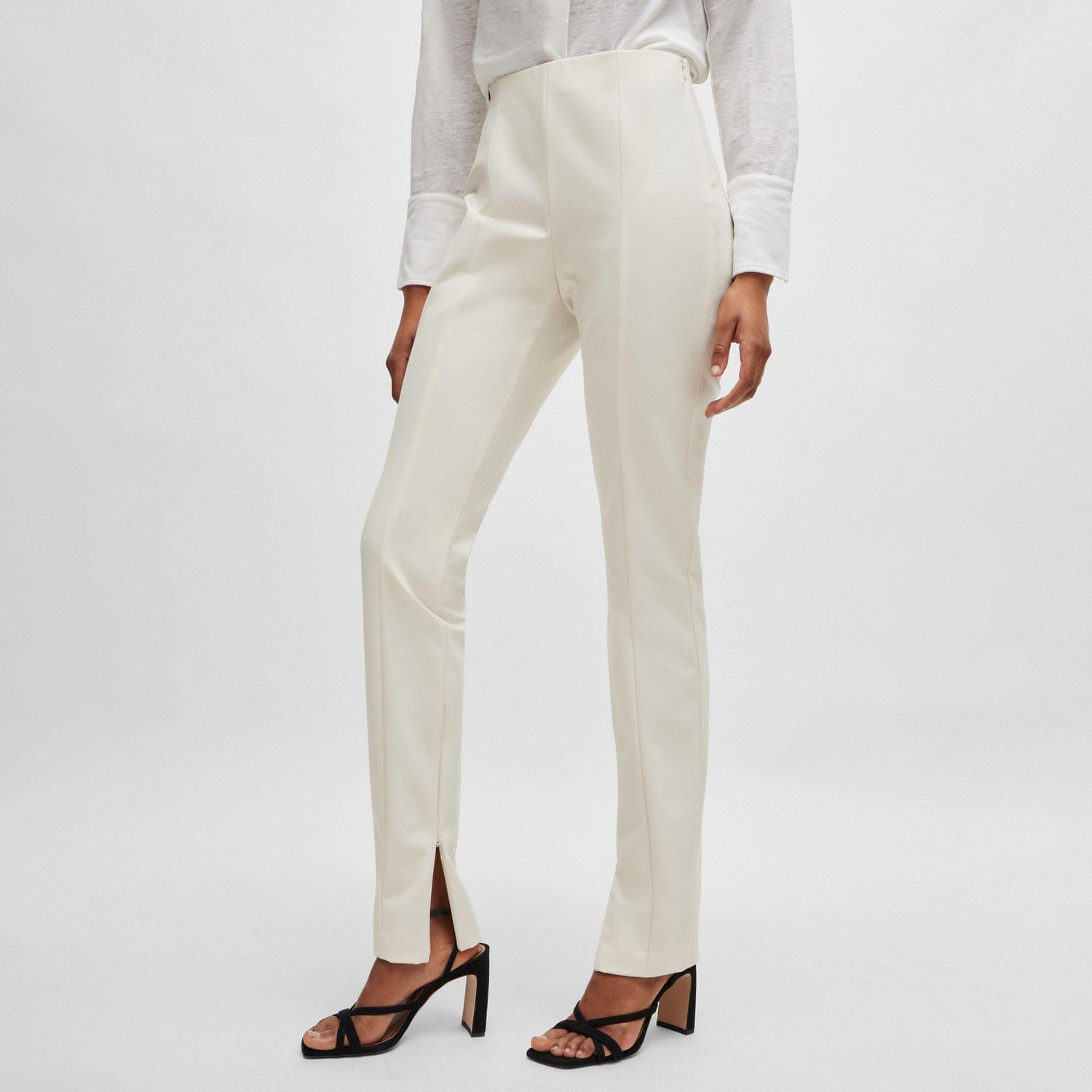 White - Boss - Tukeva1 Extra-Slim Trousers - 1