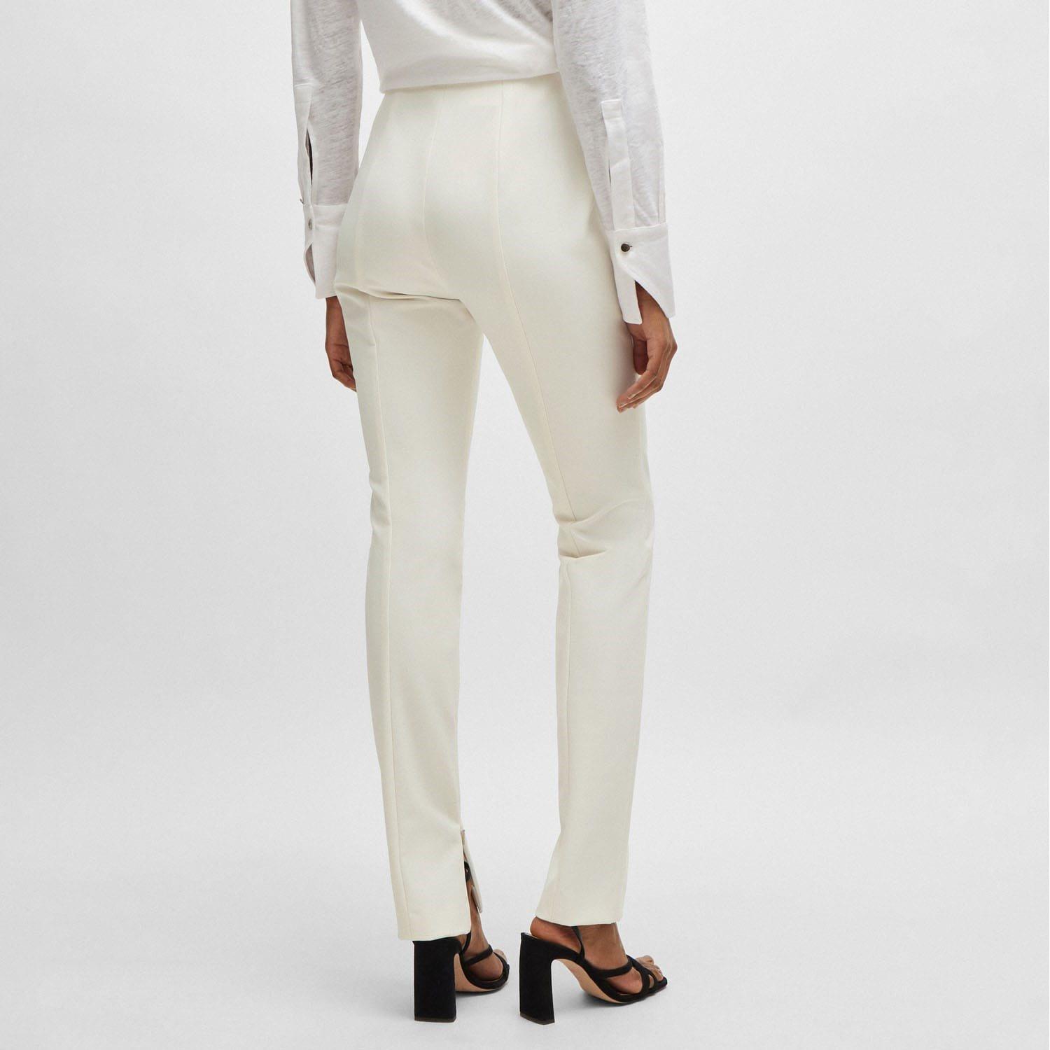 White - Boss - Tukeva1 Extra-Slim Trousers - 2