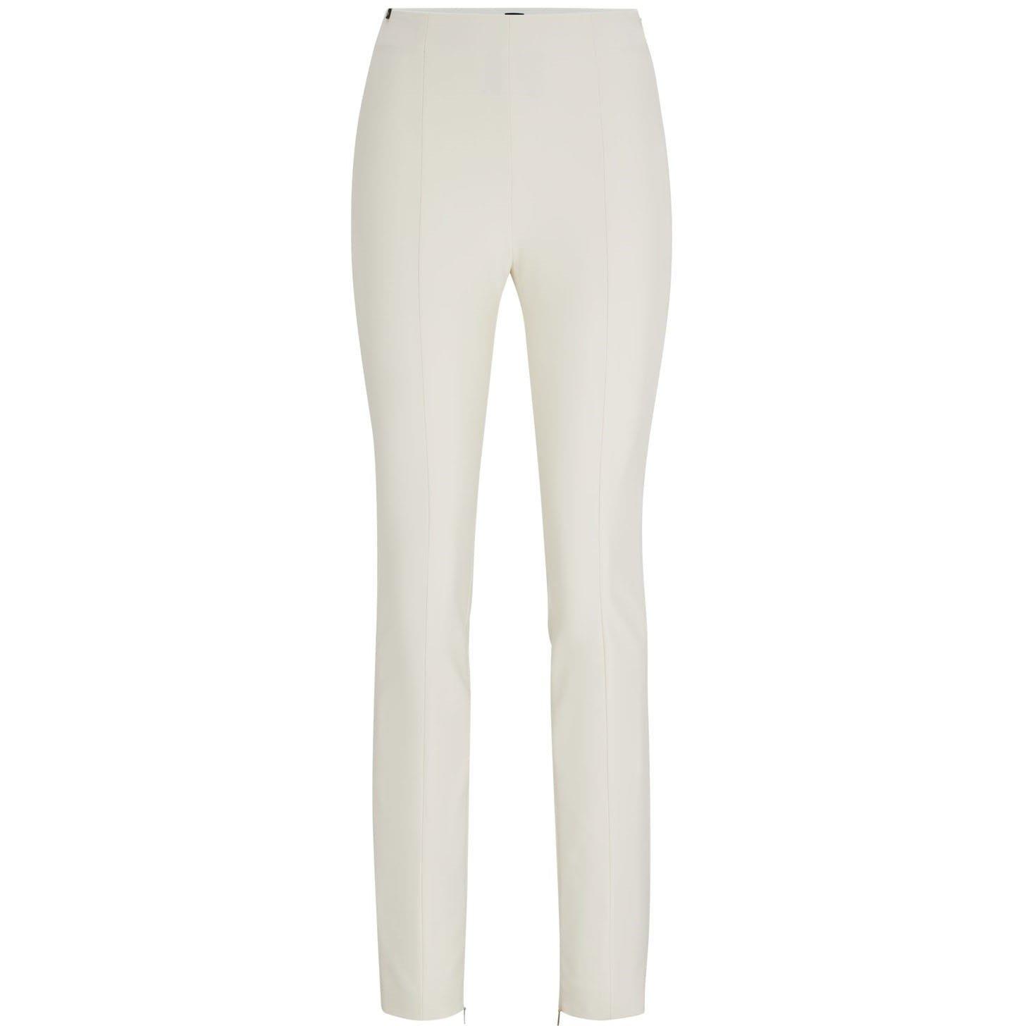 White - Boss - Tukeva1 Extra-Slim Trousers - 4