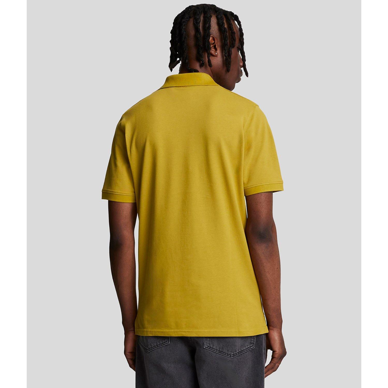 Yellow - Lyle and Scott - Plain Polo Shirt - 3