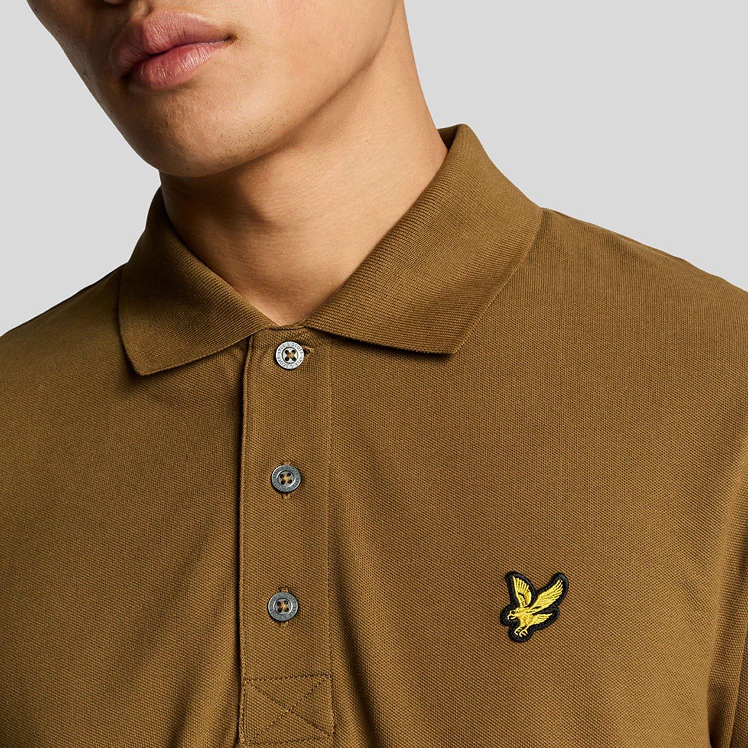 Brown - Lyle and Scott - Plain Polo Shirt - 4