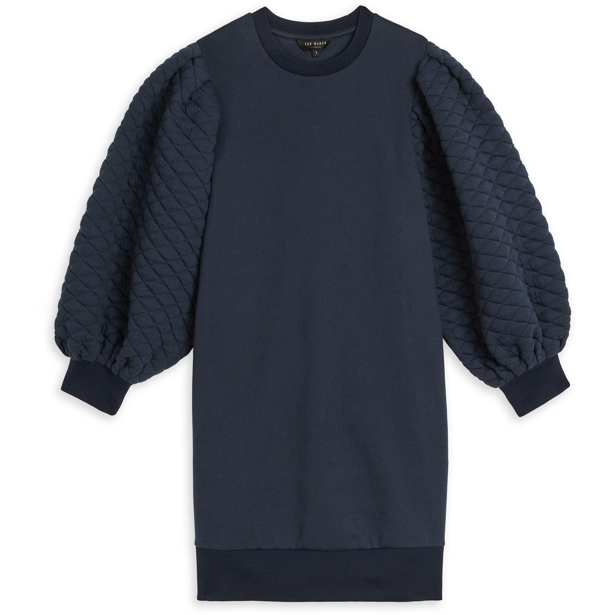Midnight - Ted Baker - Xcelina Quilted Jersey Dress - 1