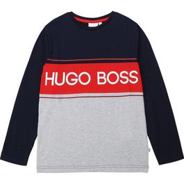 Boss Kids Jersey T-shirt with Logo