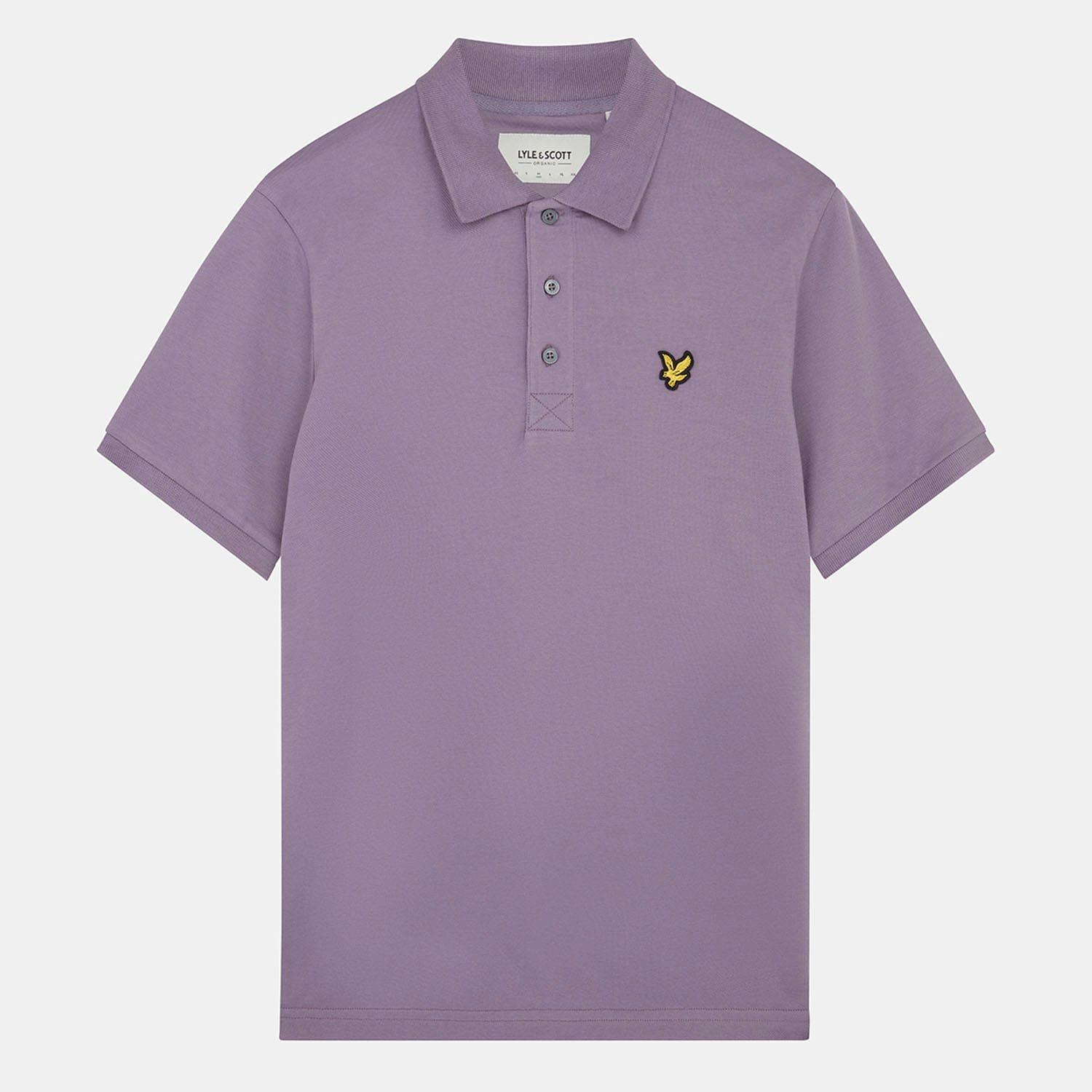 Purple - Lyle and Scott - Plain Polo Shirt - 5