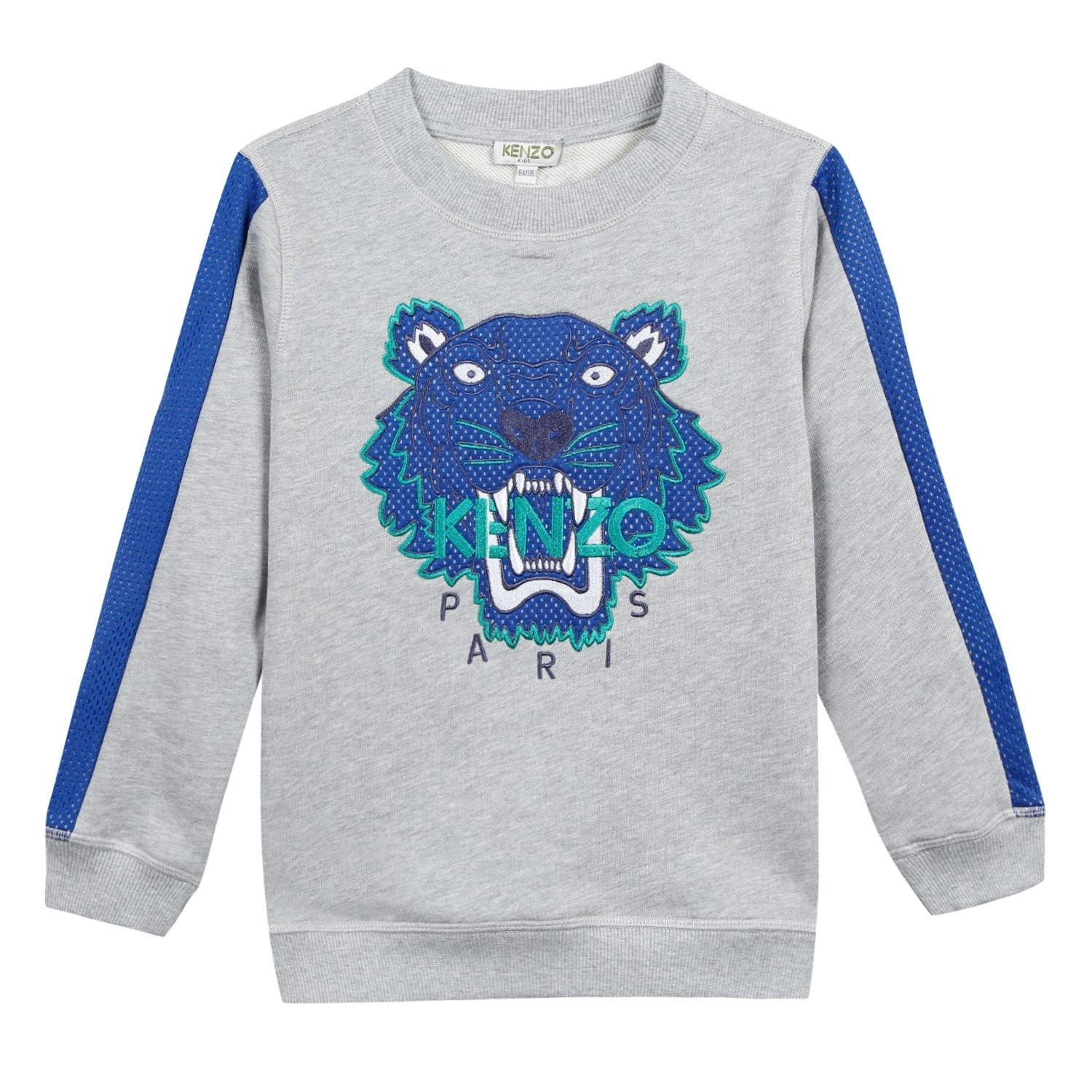 Grey - Kenzo - Kid Boy Sweat Shirt - 1