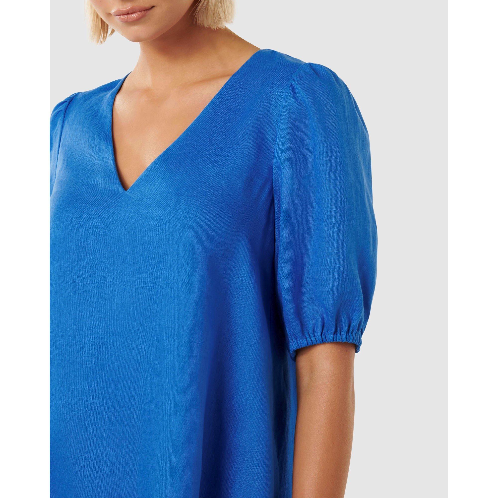 Blue Pigment - Forever New - Millie V Neck Swing Dress - 3