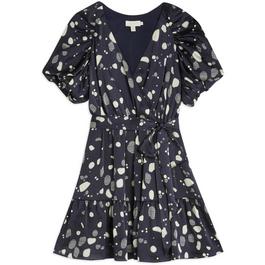 Ted Baker Steviee Puff Sleeve Faux Wrap Dress