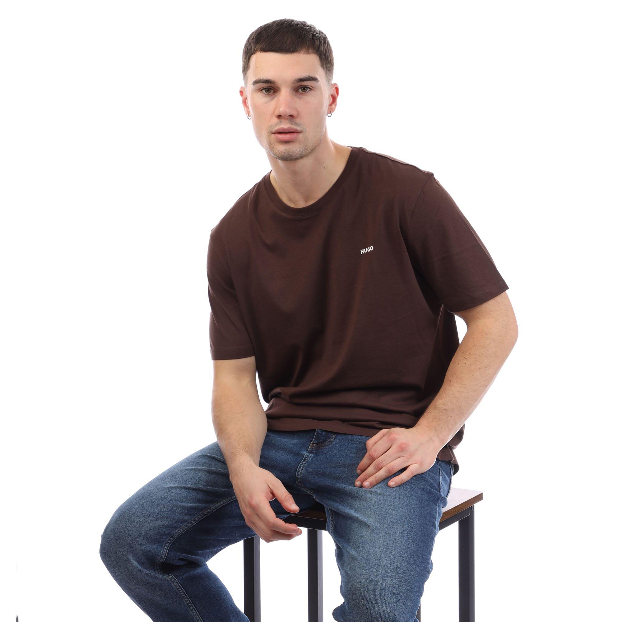 Brown - Hugo - Dero 99 T-Shirt - 4