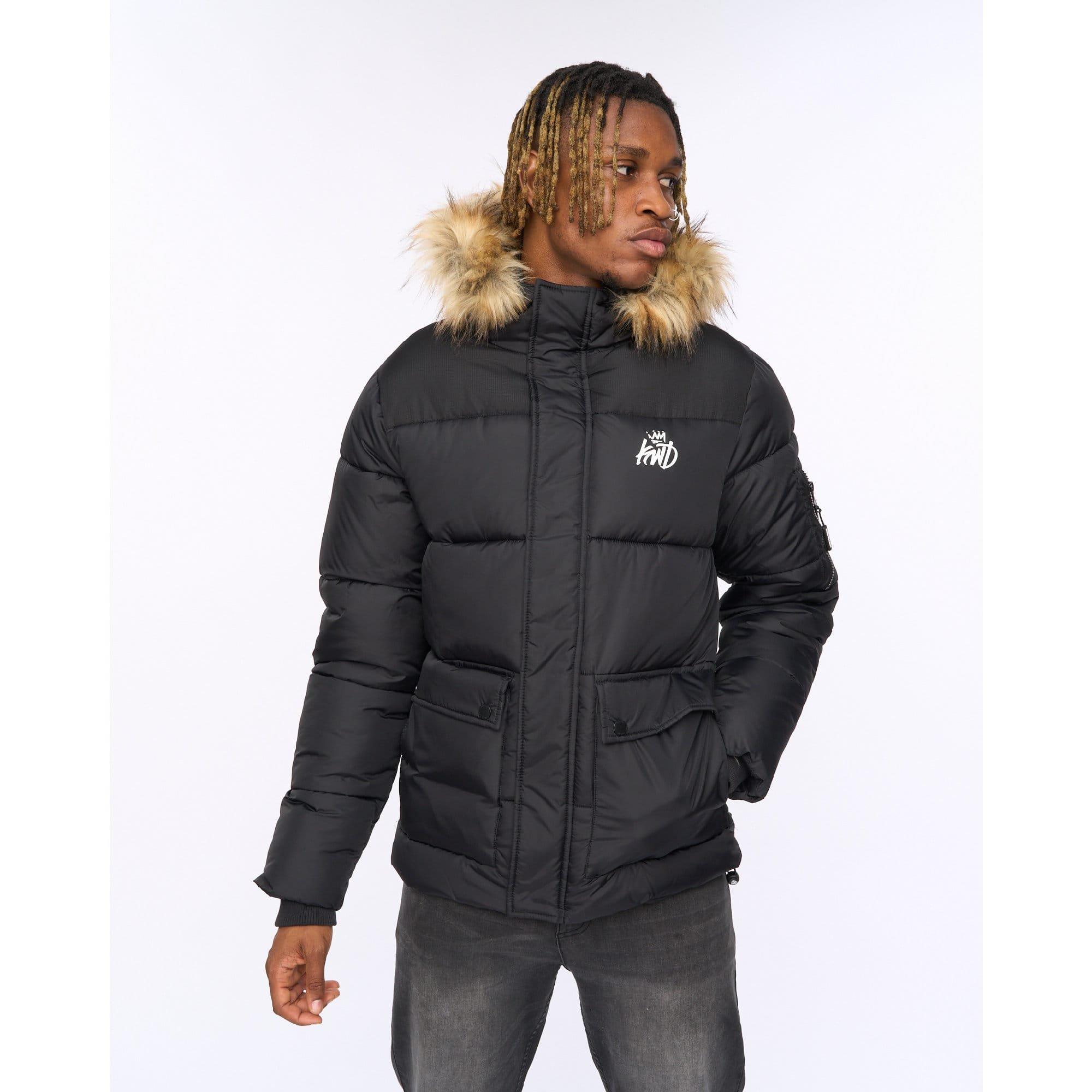 Kings Will Dream Men's Curvlay Parka Jacket - Black - XL
