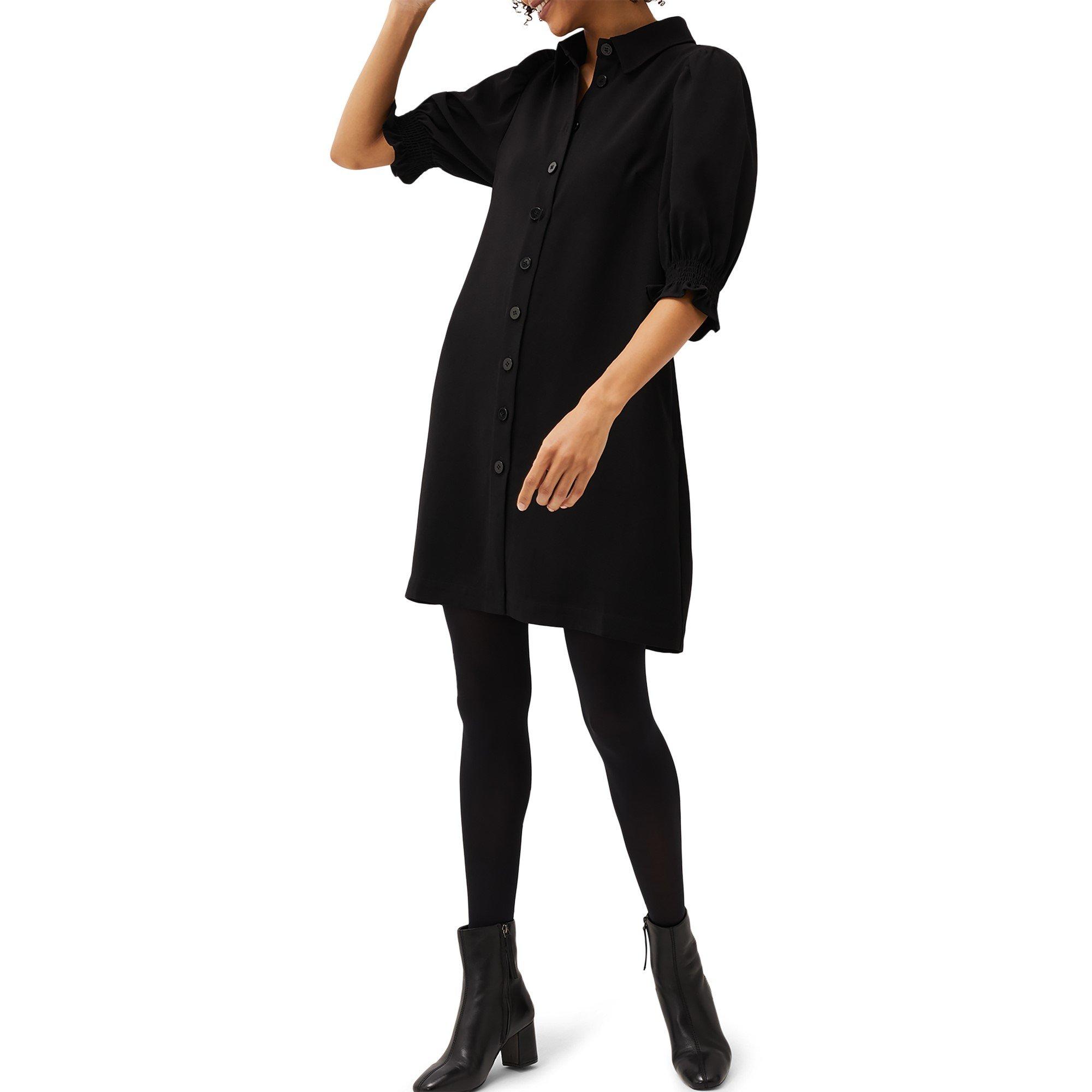 Black - Phase Eight - Candice Puff Sleeve Dress - 3