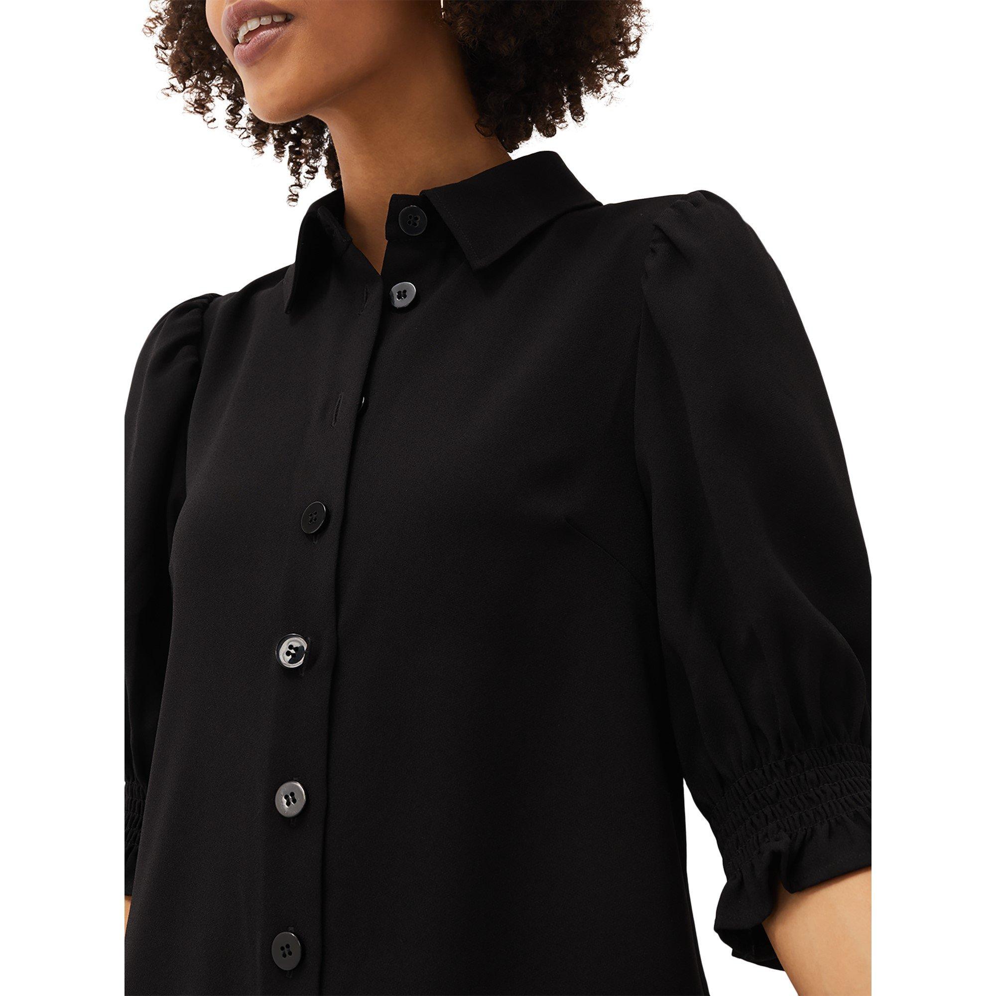 Black - Phase Eight - Candice Puff Sleeve Dress - 5