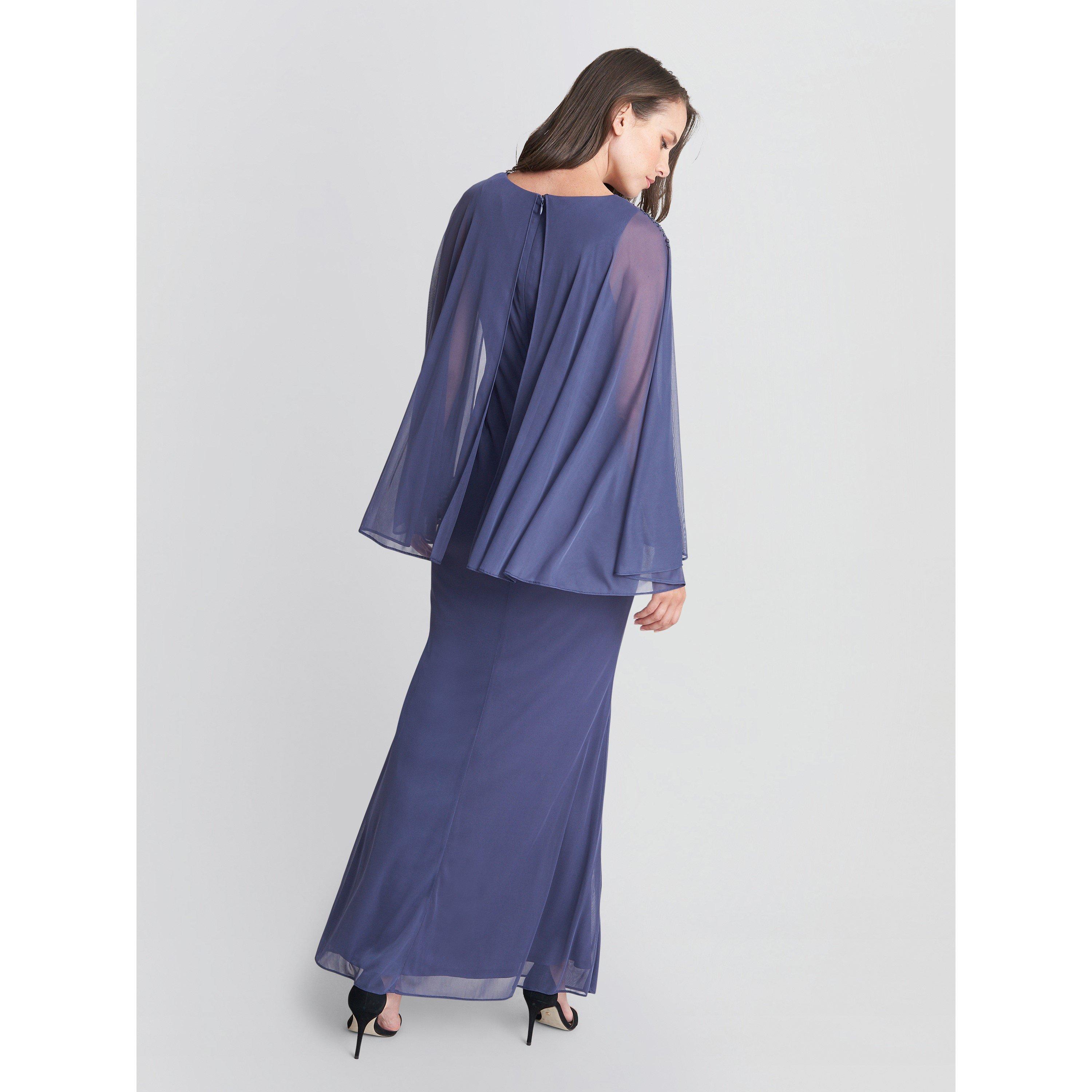 Violet - Gina Bacconi - Estefany V Neck Embellished Maxi Dress - 2