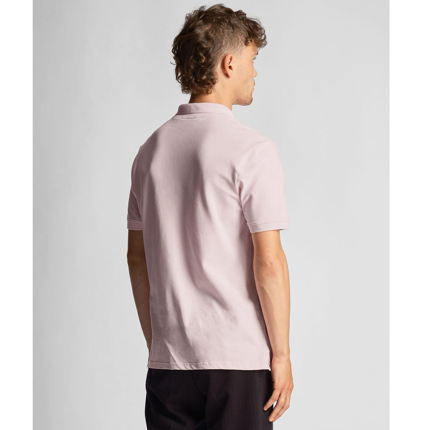 Pink - Lyle and Scott - Plain Polo Shirt - 3