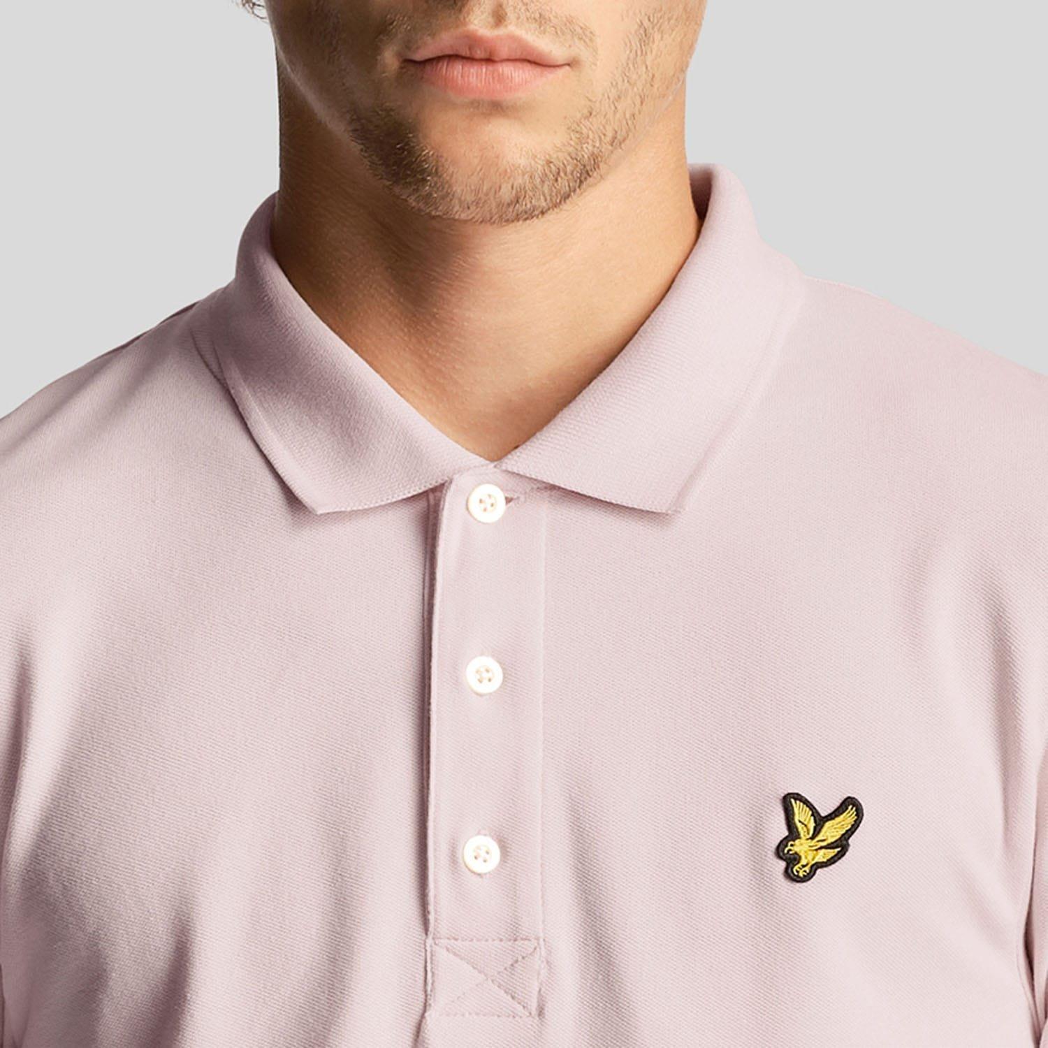 Pink - Lyle and Scott - Plain Polo Shirt - 4