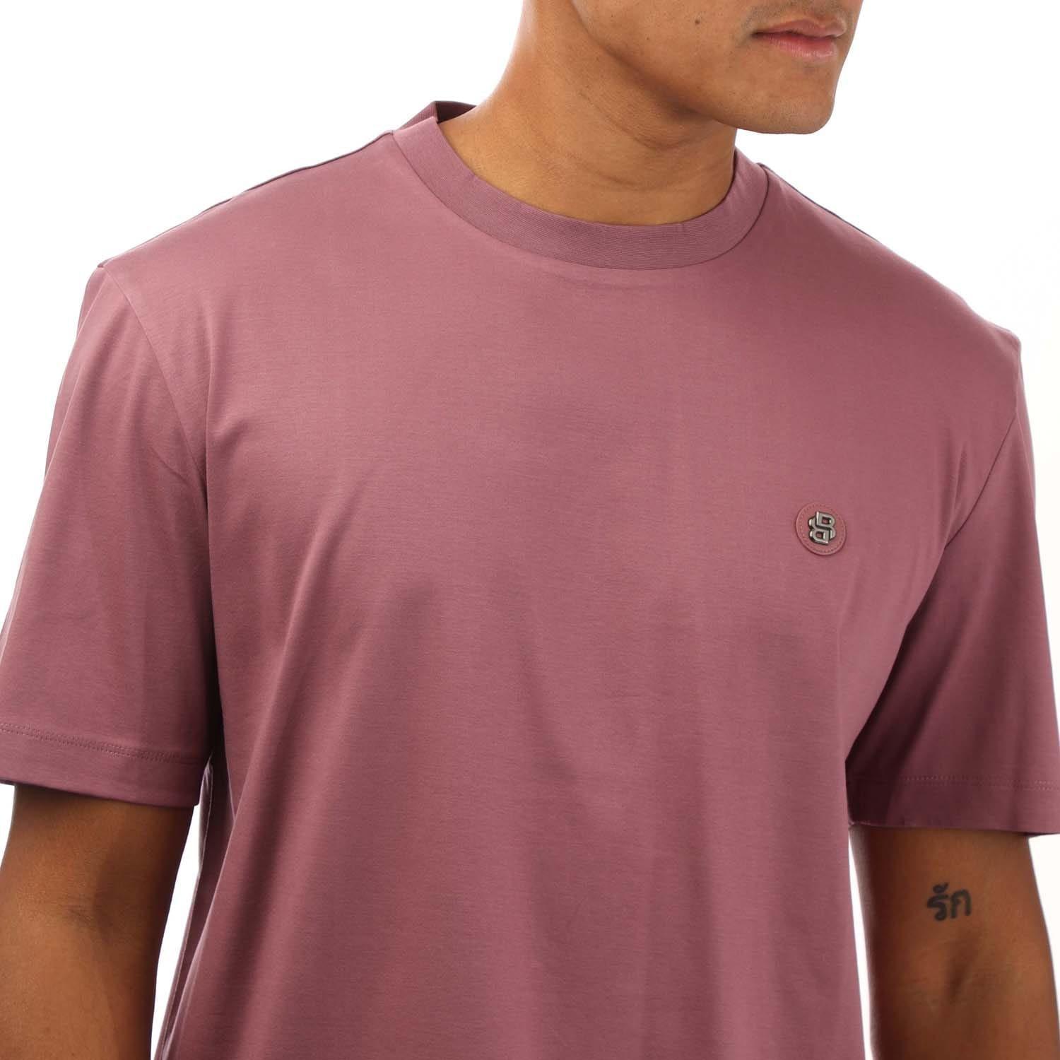 Purple - Boss - C-Taut 01 Double B Monogram T-Shirt - 2