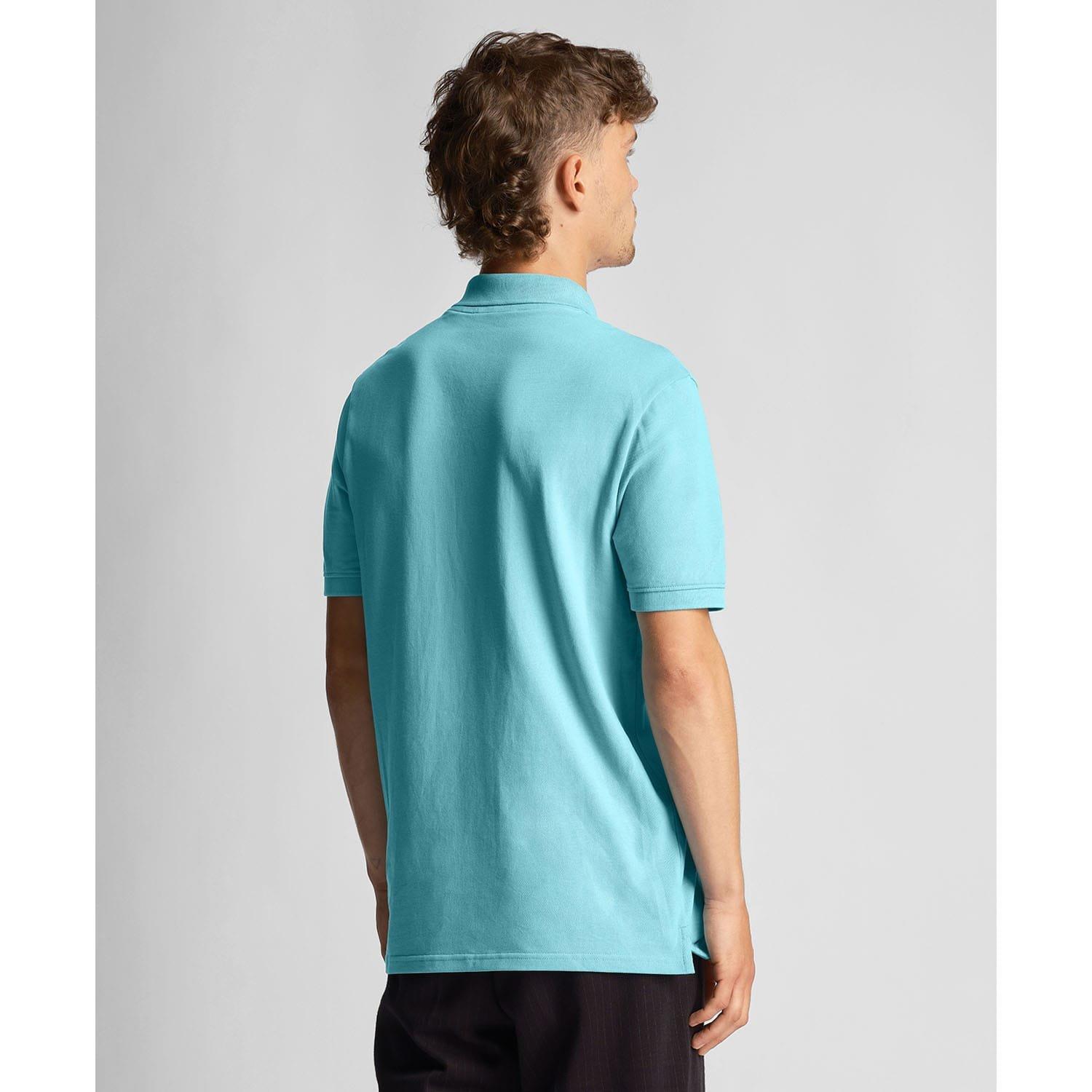 Blue - Lyle and Scott - Plain Polo Shirt - 3