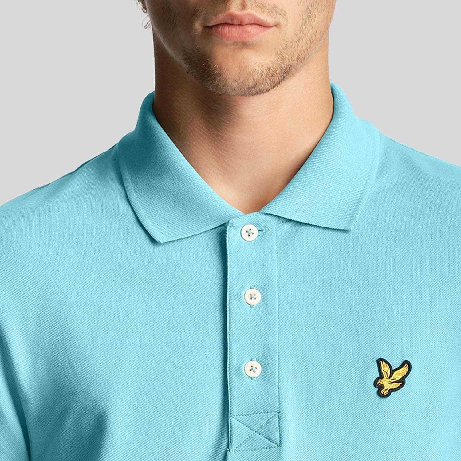 Blue - Lyle and Scott - Plain Polo Shirt - 4