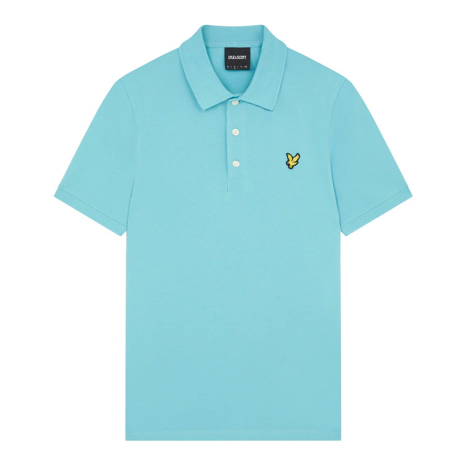 Blue - Lyle and Scott - Plain Polo Shirt - 5