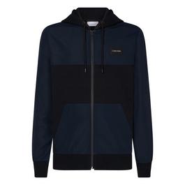 Calvin Klein Mixed Media Zip Through Hoody
