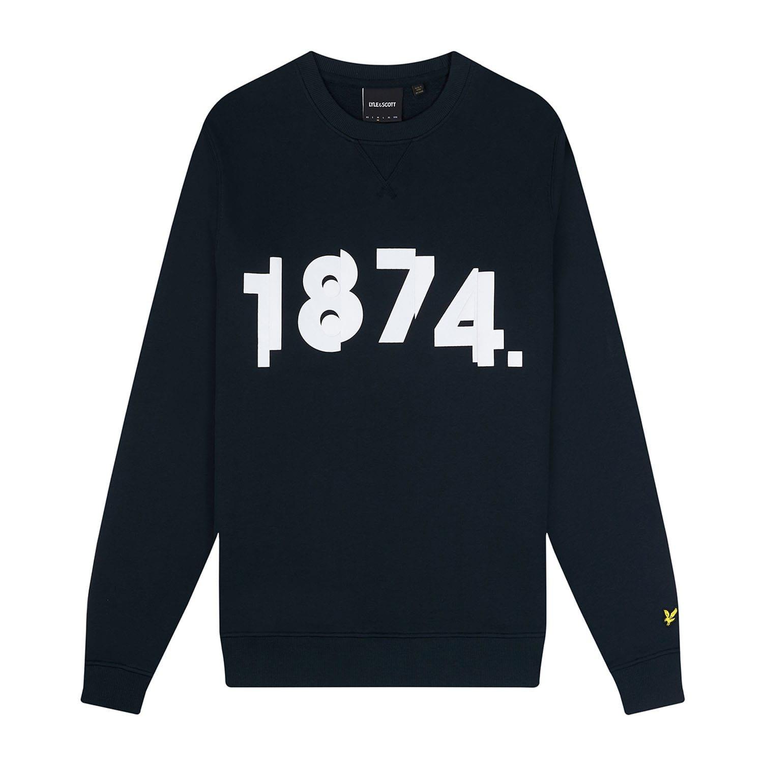 Navy - Lyle and Scott - 1874 Graphic Sweatshirt - 5