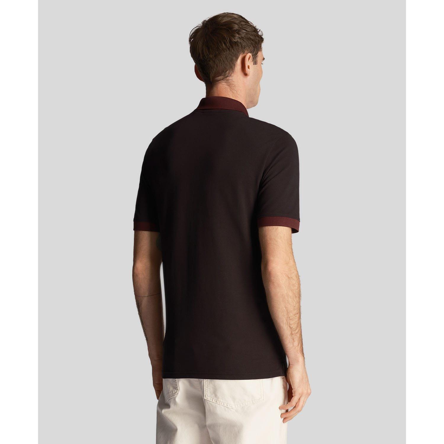 Black - Lyle and Scott - Tonal Ringer Polo Shirt - 3