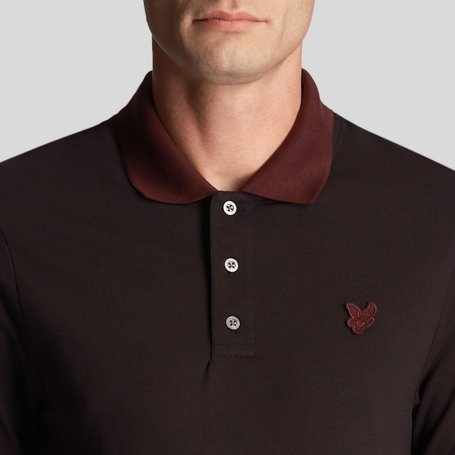 Black - Lyle and Scott - Tonal Ringer Polo Shirt - 4