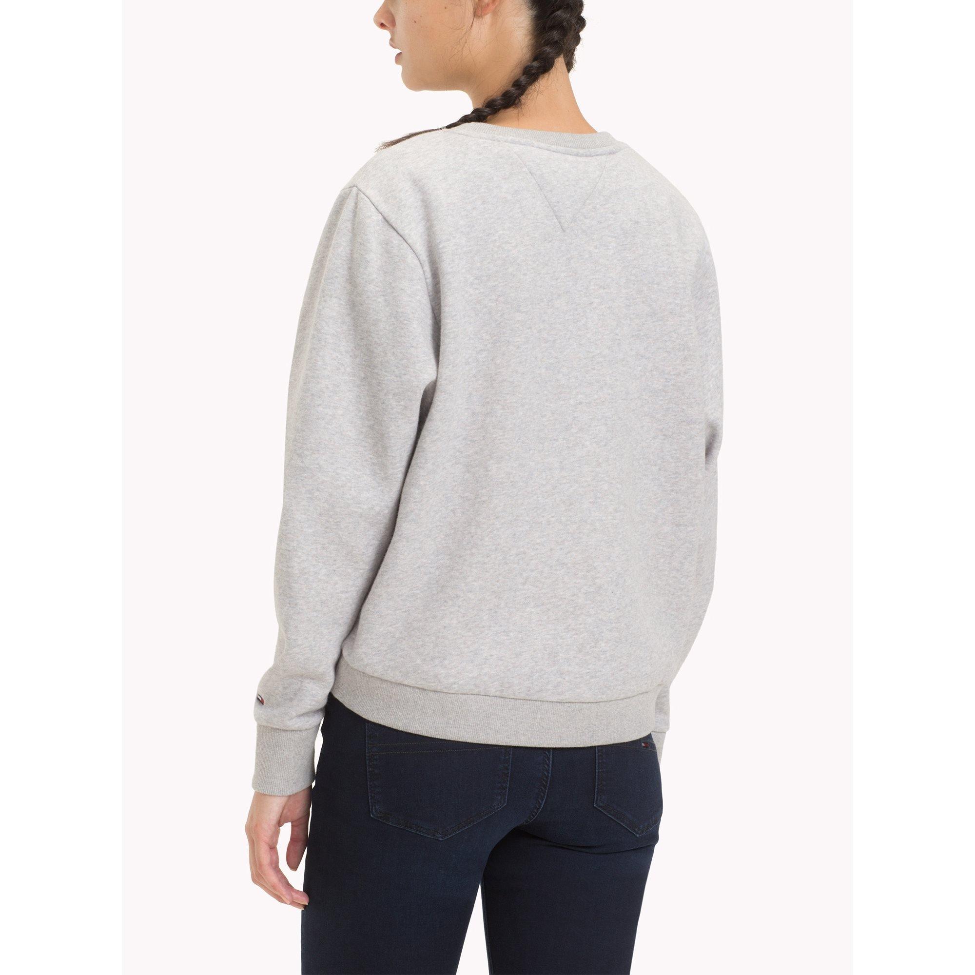 Lichtgrijs - Tommy Hilfiger - Tommy Jeans Signature Sweatshirt - 3
