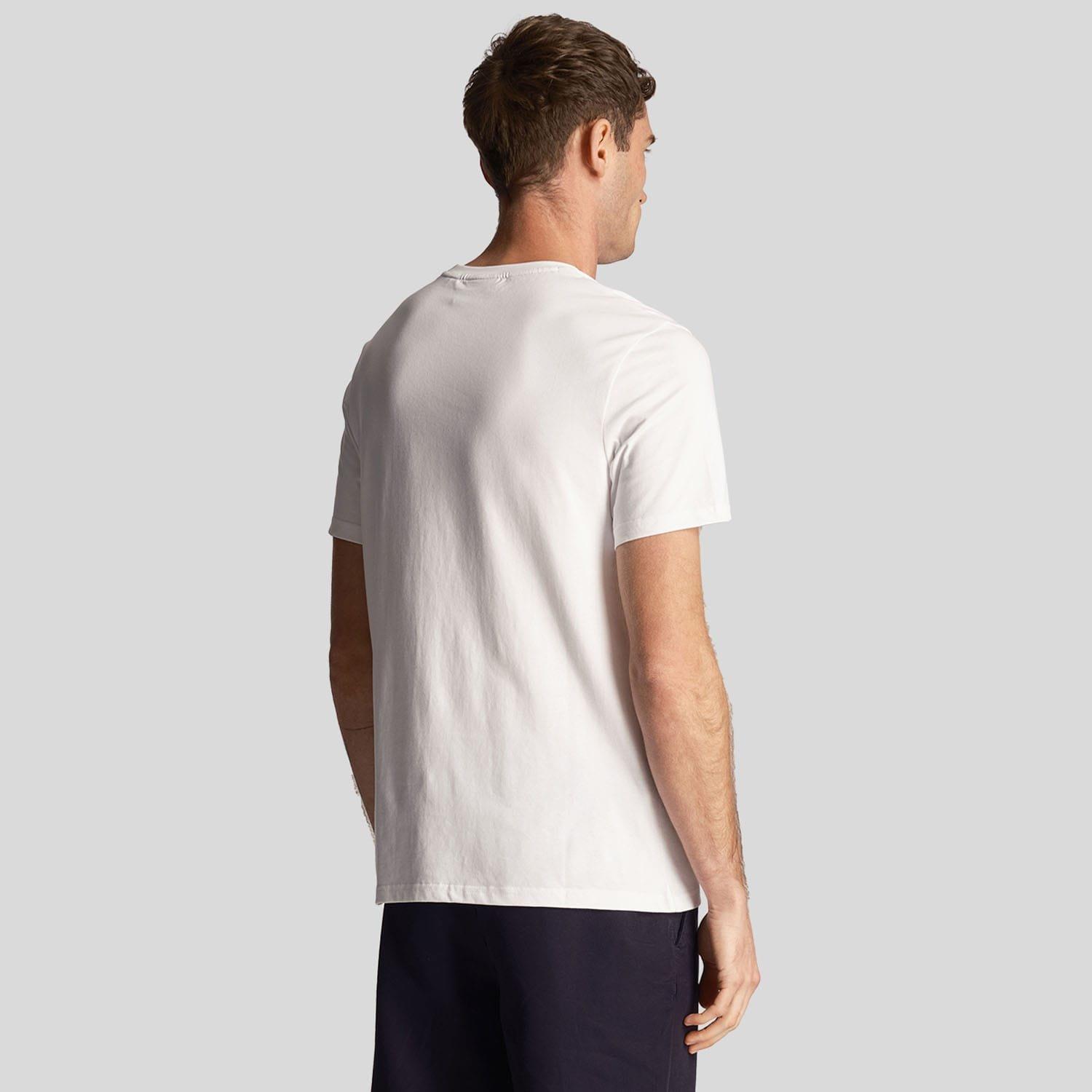 White Navy - Lyle and Scott - Contrast Pocket T-Shirt - 2