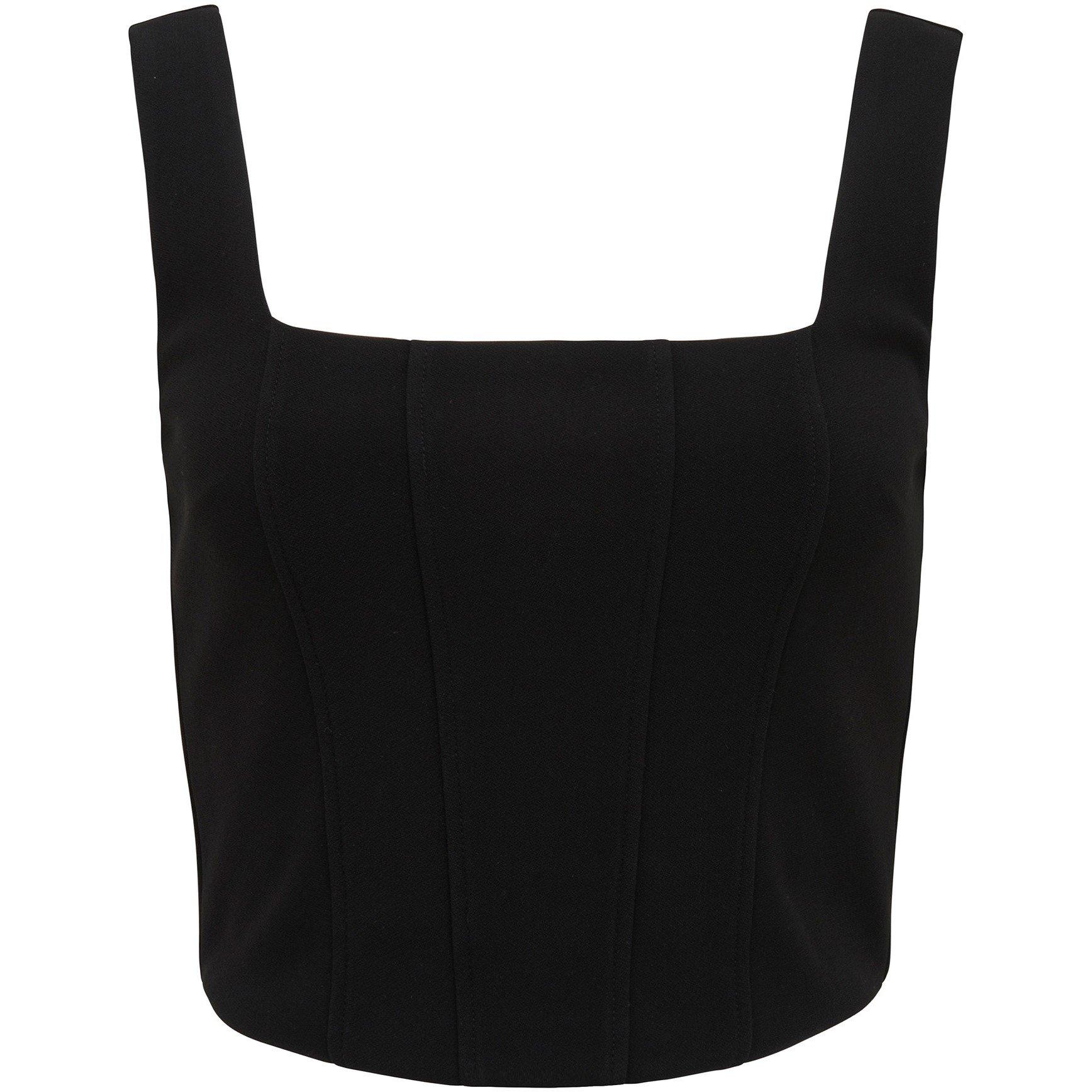 Black - Forever New - Sydnie Strap Corset Tank - 6