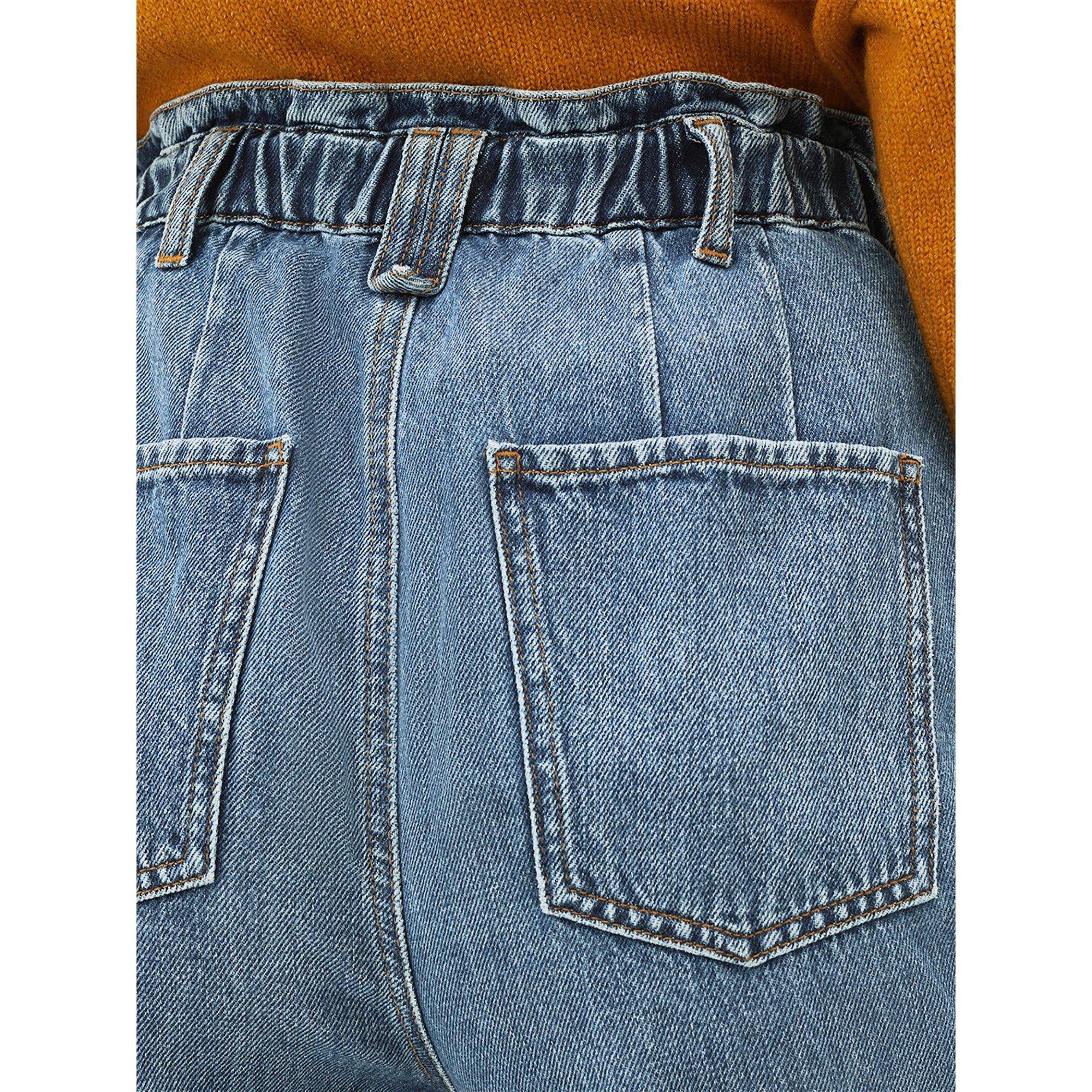 Mid Wash - Phase Eight - Nadina Paper Bag Waist Jean - 8