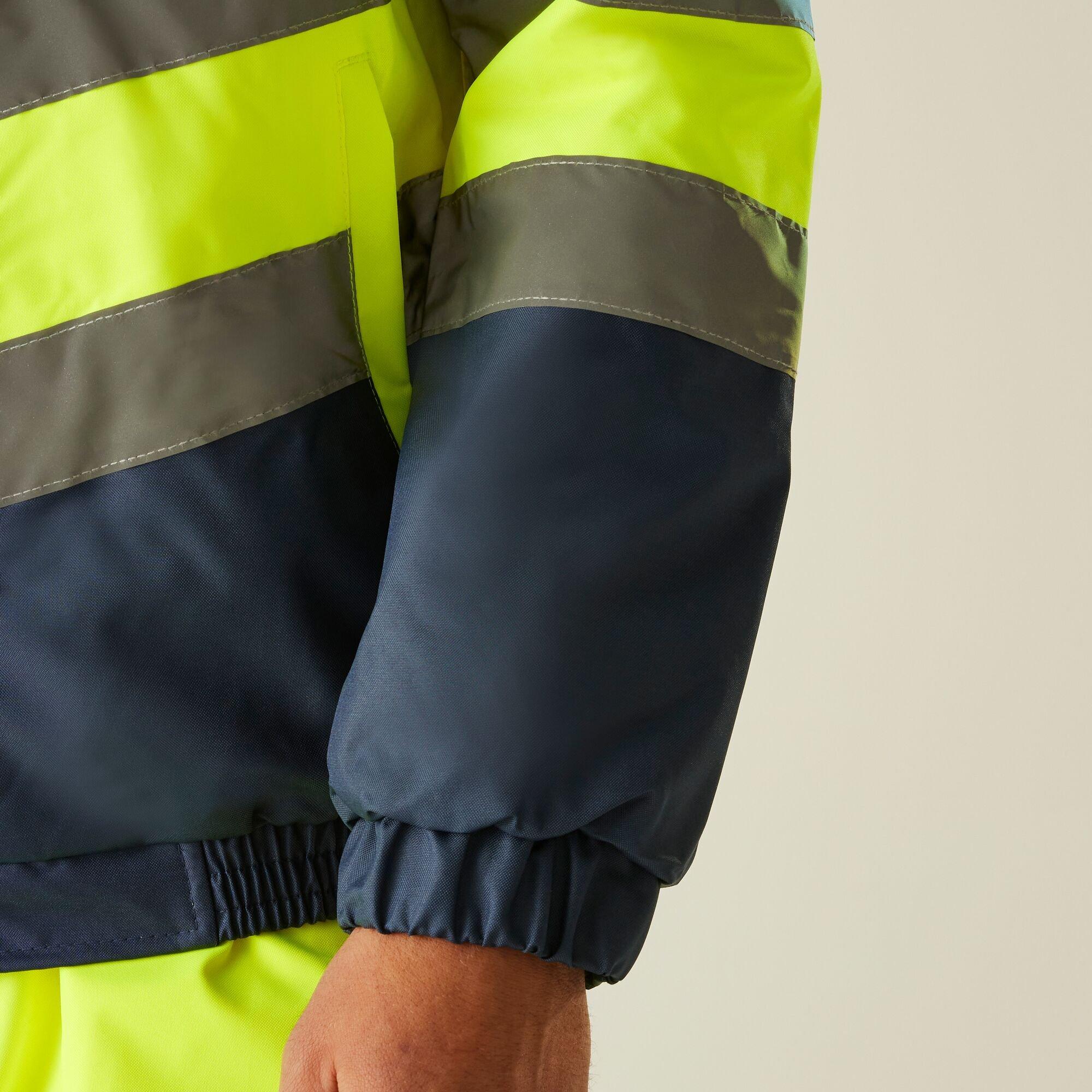 Yellow/Navy - Regatta - Waterproof Hi-Vis Bomber Jacket - 7