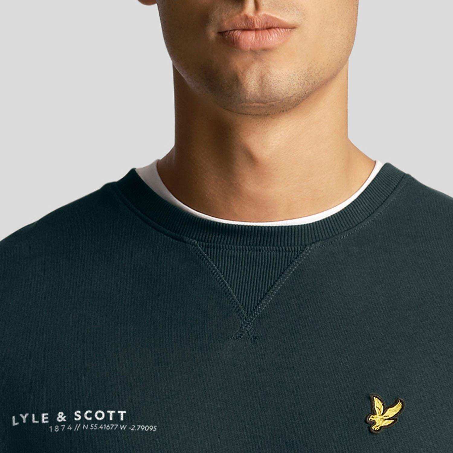 Green - Lyle and Scott - Co-Ordinate Print Crewneck Sweatshirt - 4