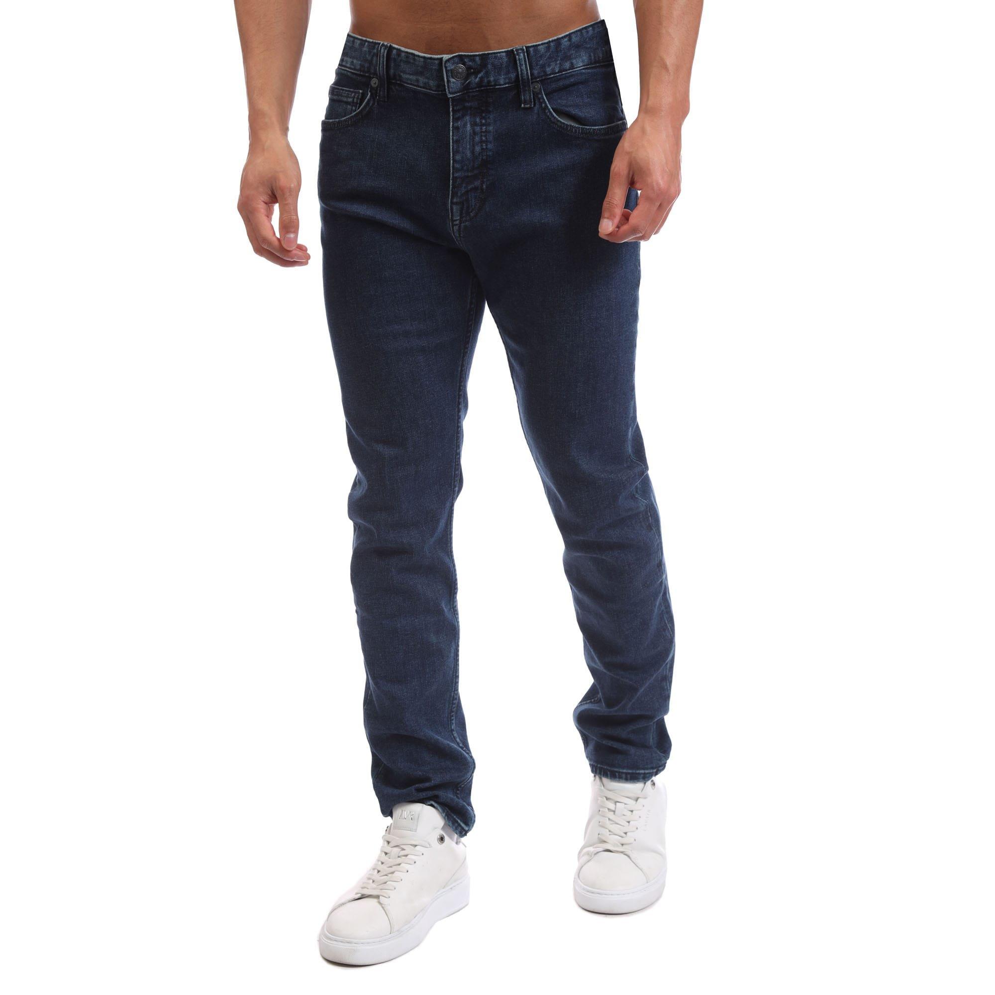 Navy - Boss - Delaware BO Slim-Fit Jeans - 1