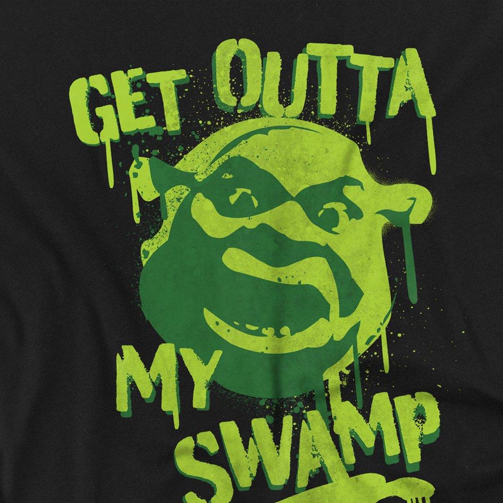 Black - Other - Shrek Out Of My Swamp Graffiti Mens T-Shirt Black - 2