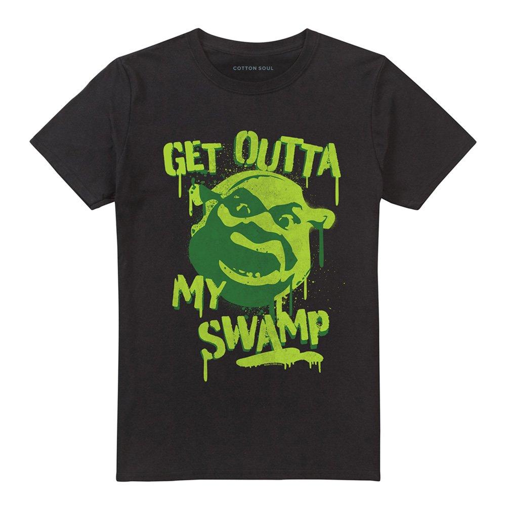 Black - Other - Shrek Out Of My Swamp Graffiti Mens T-Shirt Black - 4