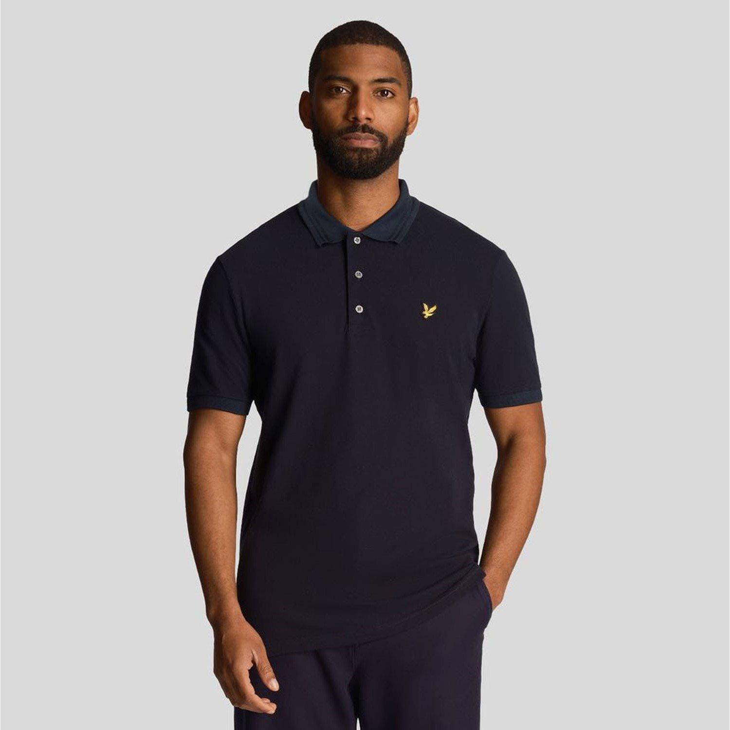 Navy - Lyle and Scott - Rally Tipped Polo Shirt - 1