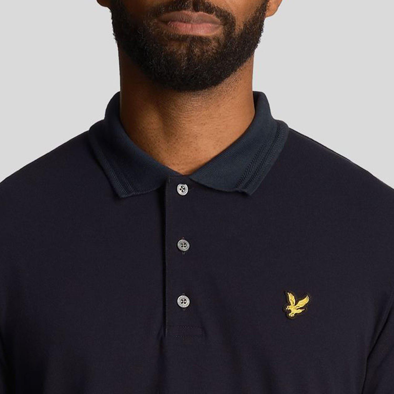 Navy - Lyle and Scott - Rally Tipped Polo Shirt - 2