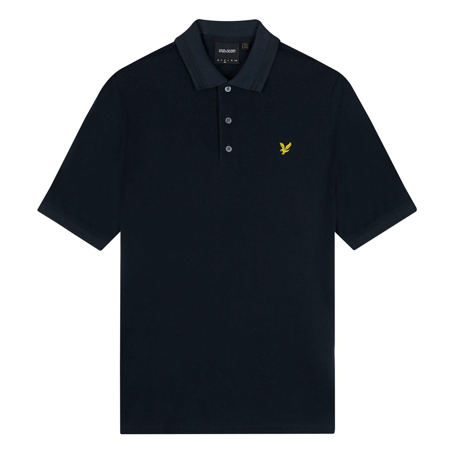Navy - Lyle and Scott - Rally Tipped Polo Shirt - 3