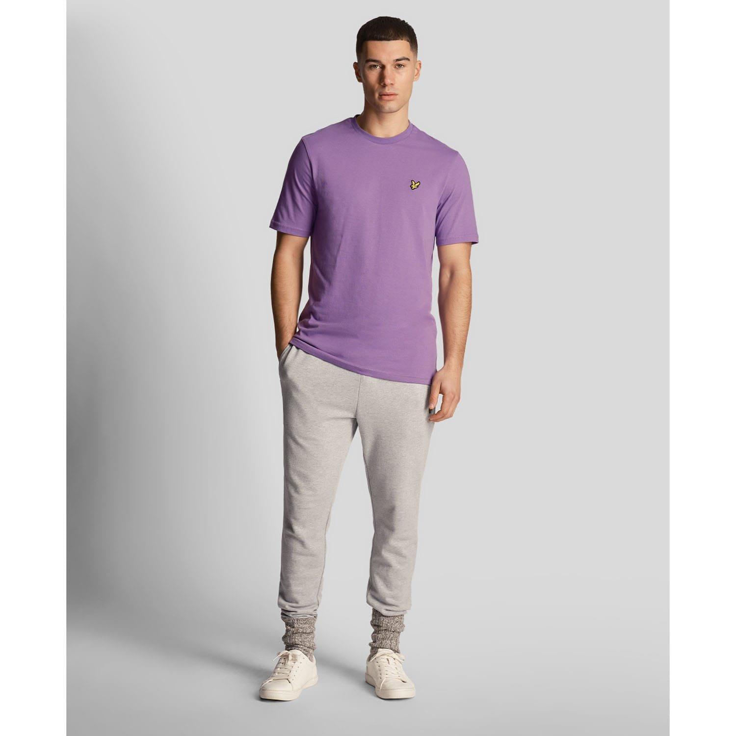 Purple - Lyle and Scott - Plain T-Shirt - 2