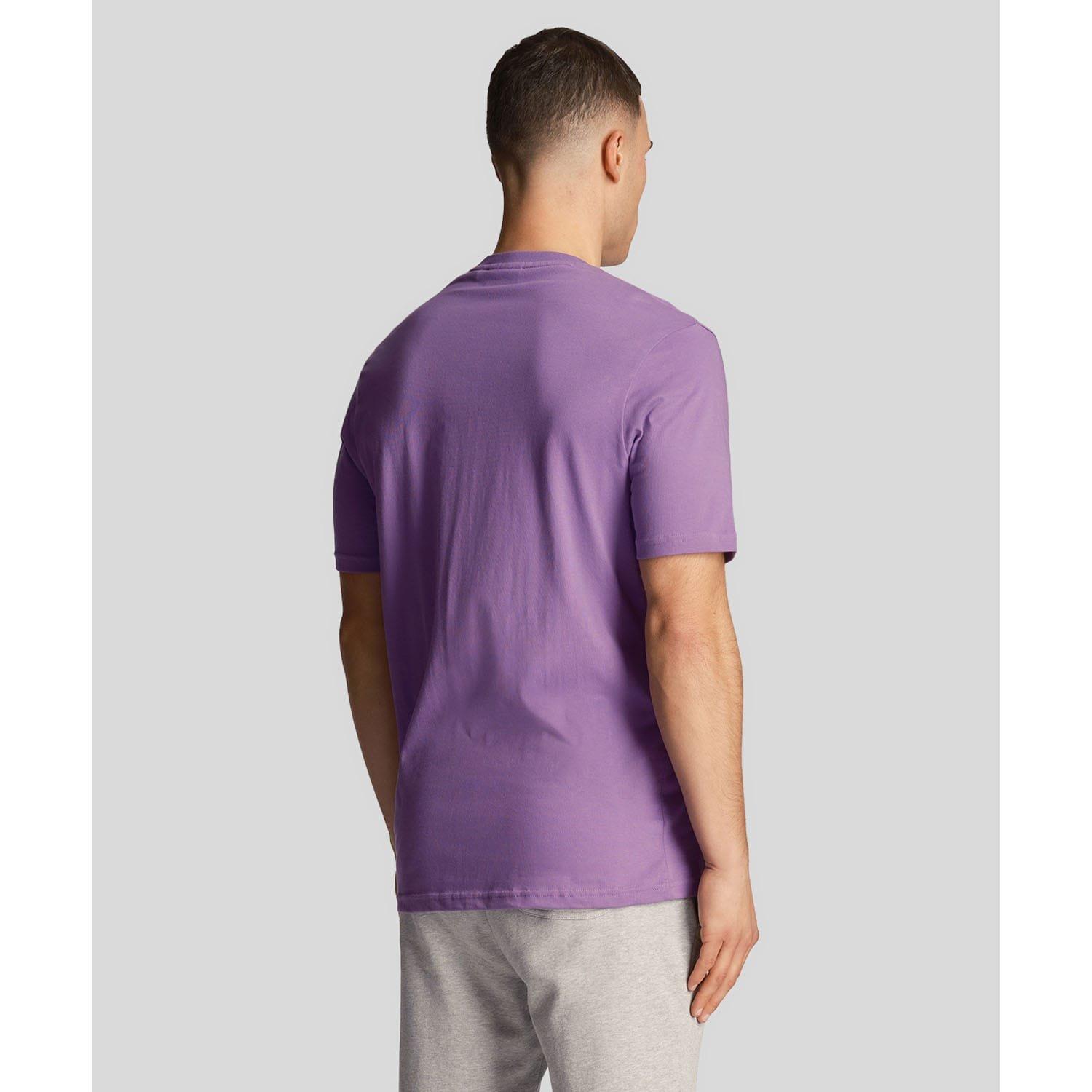 Purple - Lyle and Scott - Plain T-Shirt - 3