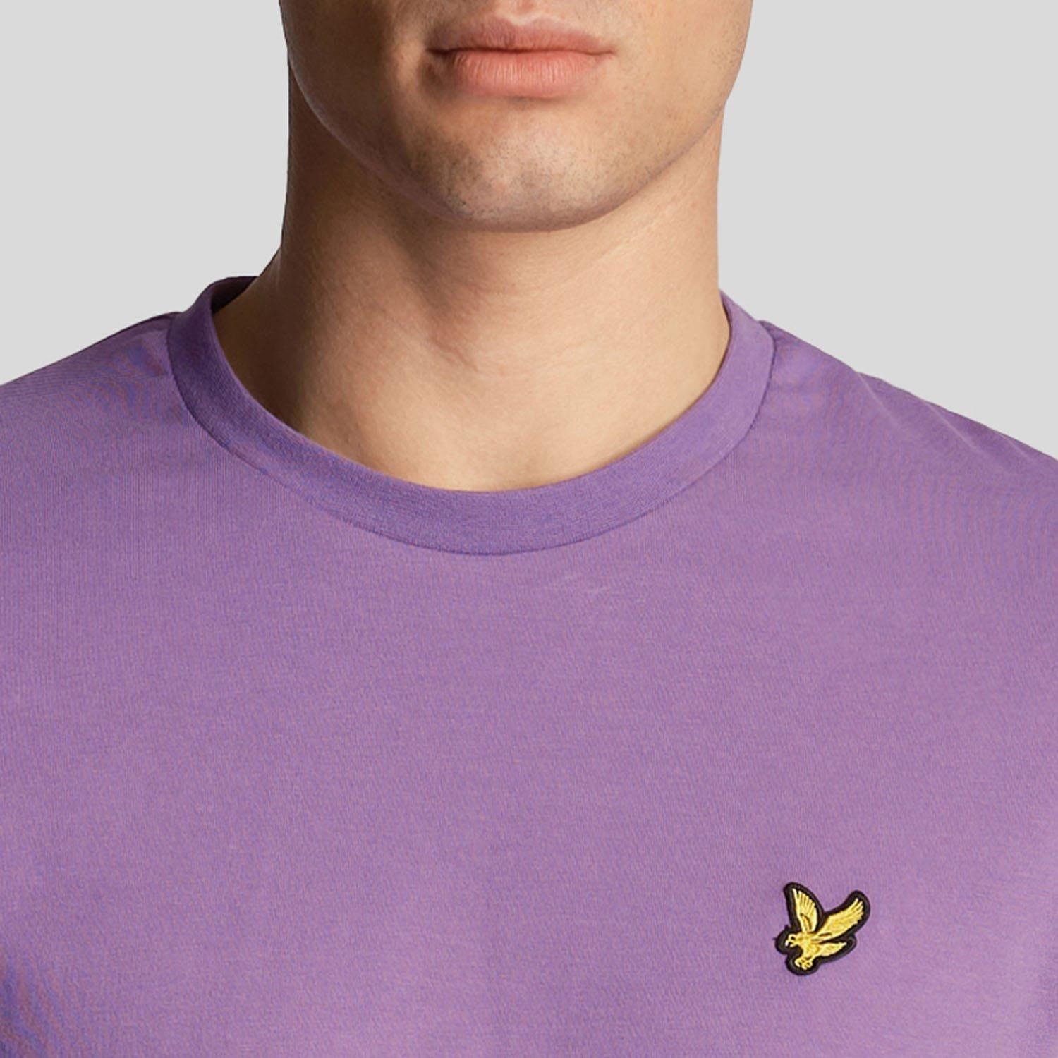 Purple - Lyle and Scott - Plain T-Shirt - 4
