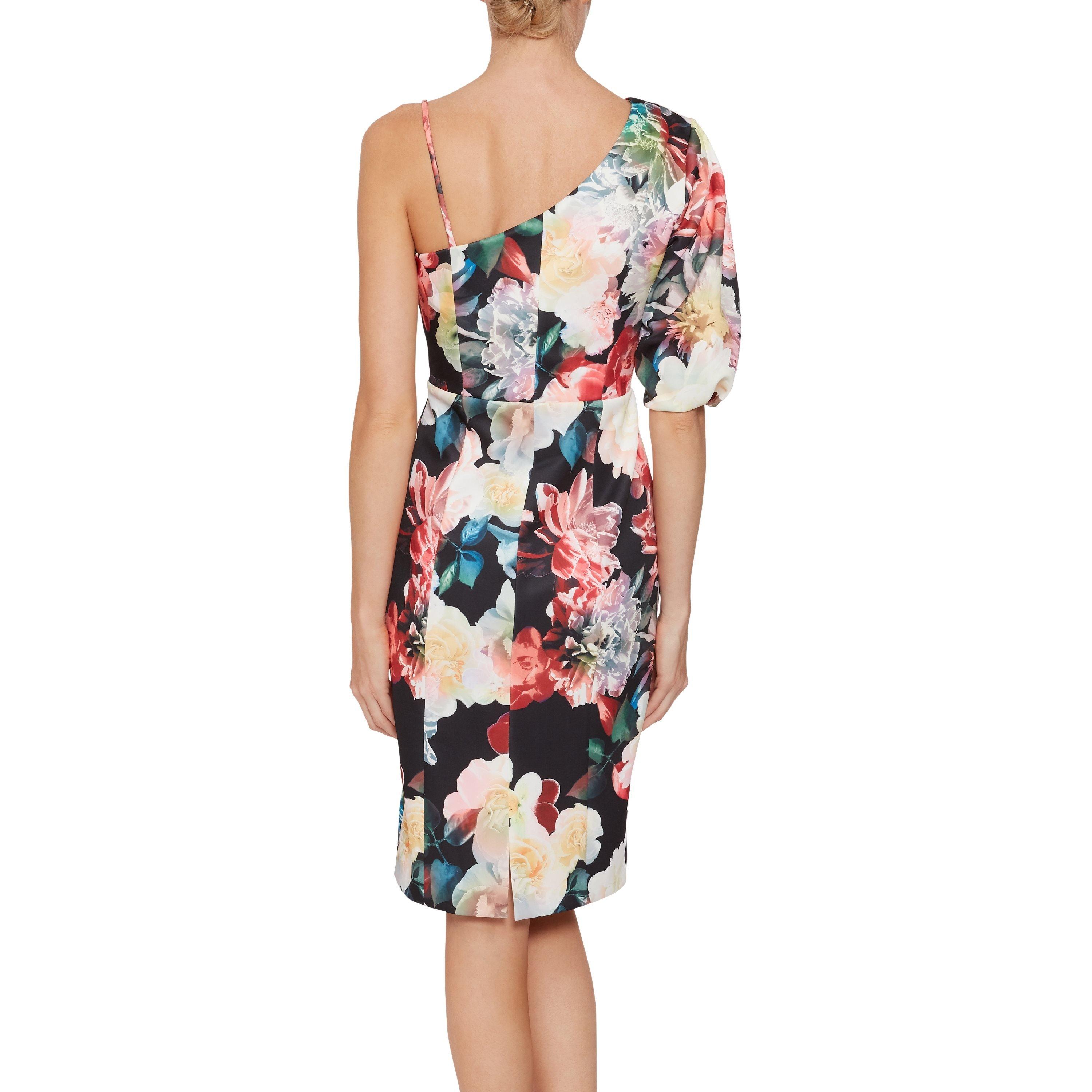 Multi-Coloured - Gina Bacconi - Gina Bacconi Lelia Floral Scuba Dress - 3