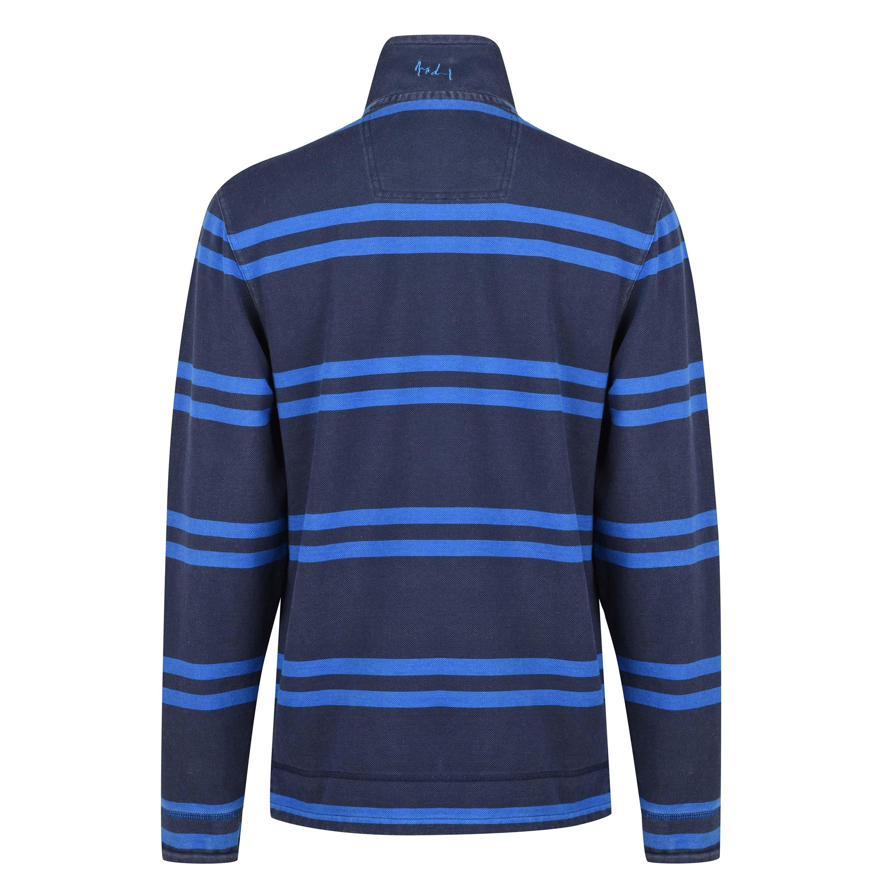 Blue - Raging Bull - Men's Double Stripe Short-Sleeve Polo Shirt - 2